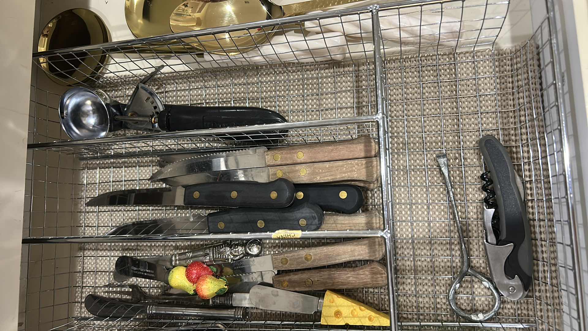 Photo 1 of TWO DRAWERS FULL OF KITCHEN, UTENSILS, SILVERWARE, KNIVES, AND MORE