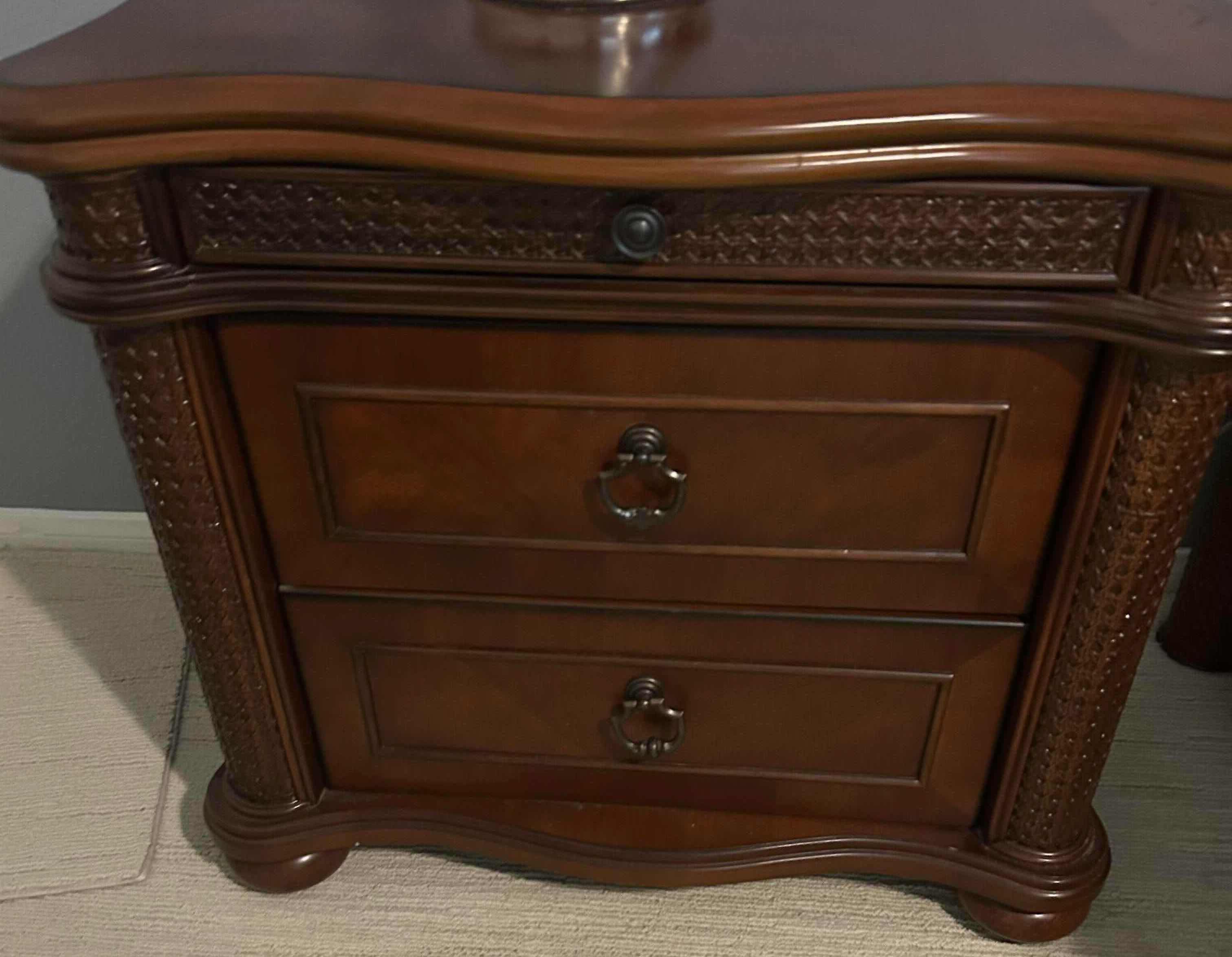 Photo 1 of COASTER GRAND ISLE NIGHTSTAND W DARK CHERRY FINISH 30" X 16" H 28" $250