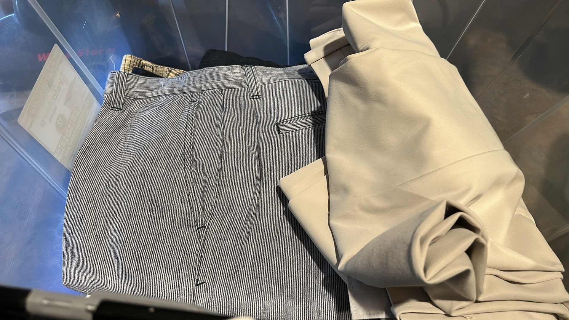 Photo 1 of 2 TOTES OF MENS CLOTHING