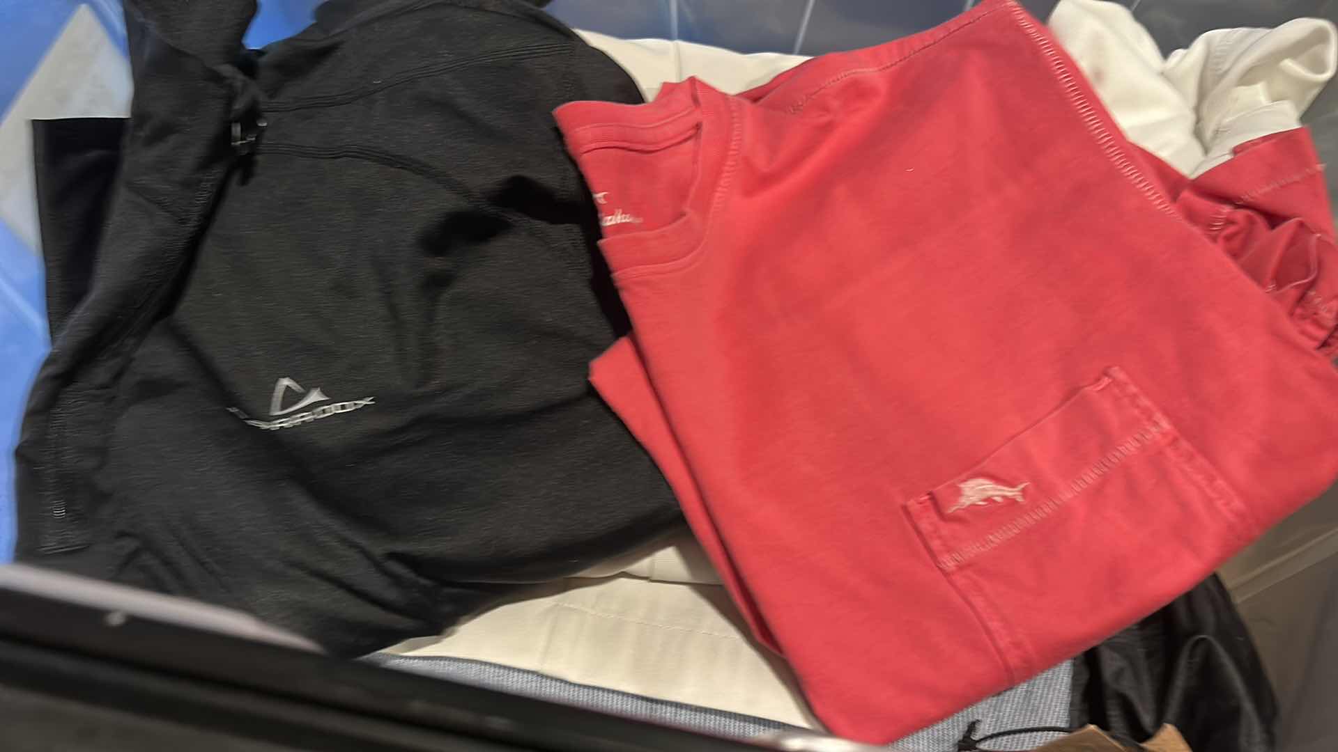 Photo 1 of 2 TOTES OF MENS CLOTHING