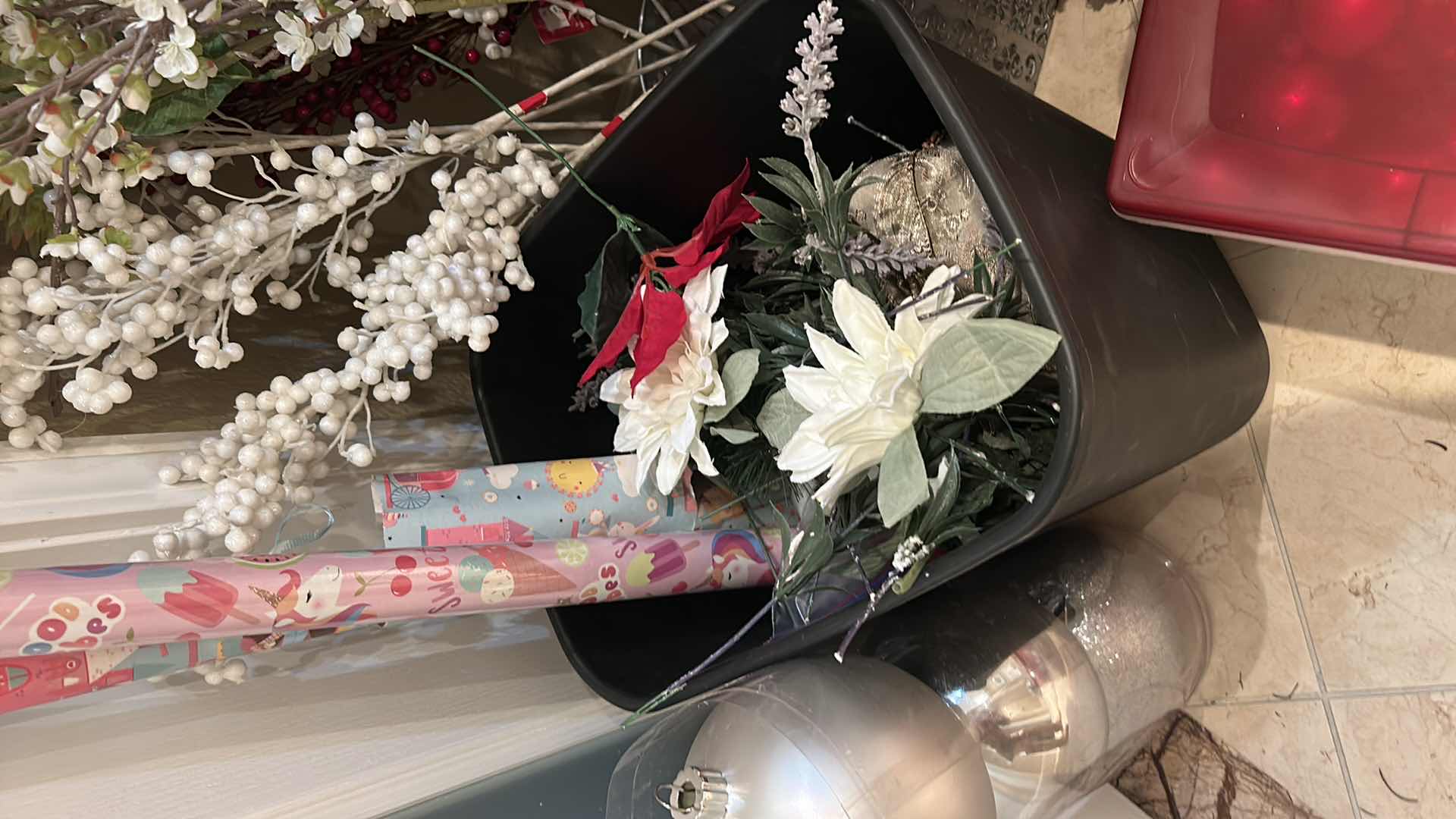 Photo 1 of HOLIDAY DECOR AND FAUX FLOWERS