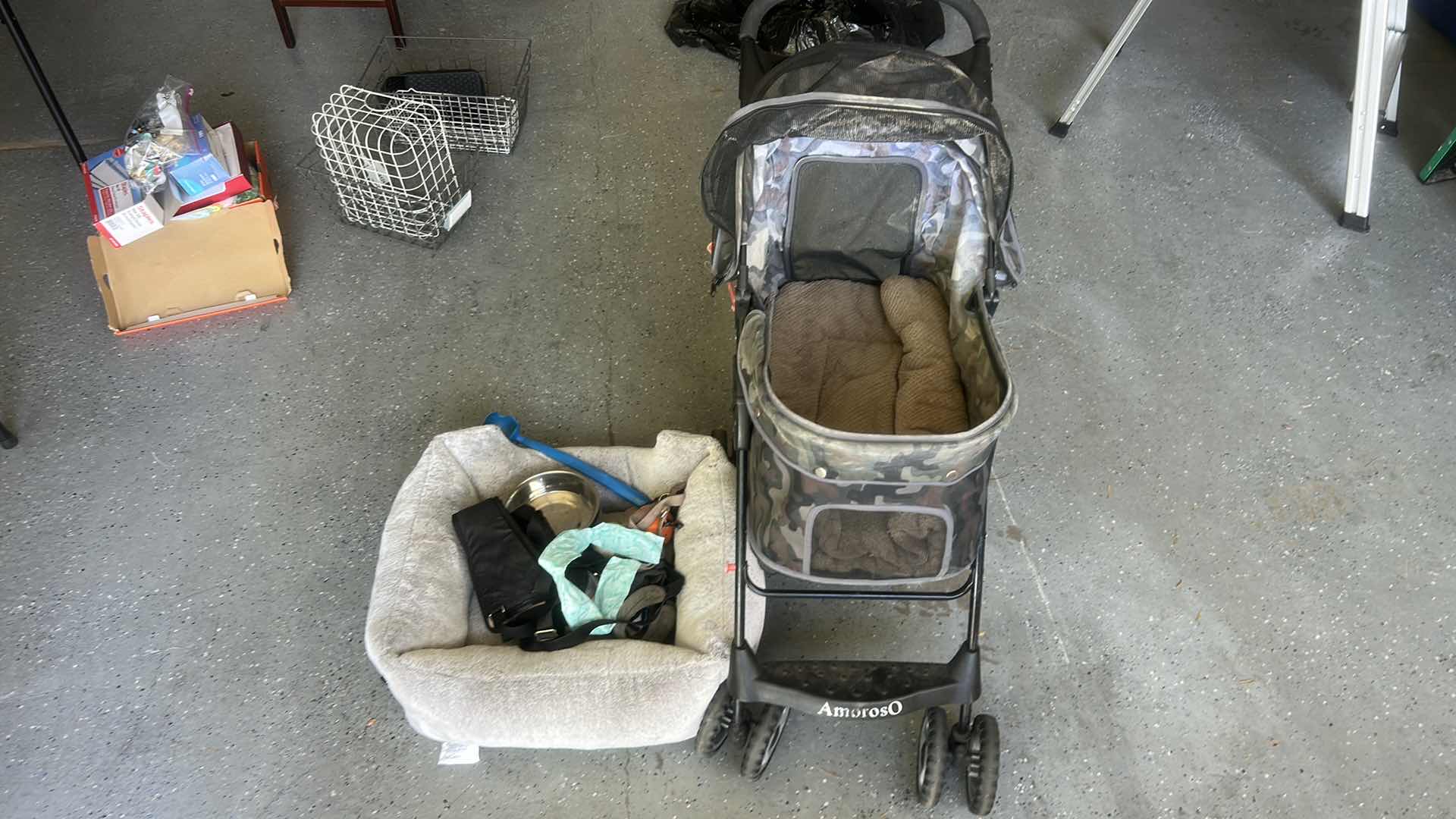 Photo 1 of DOG STROLLER, DOG BED, AND SUPPLIES