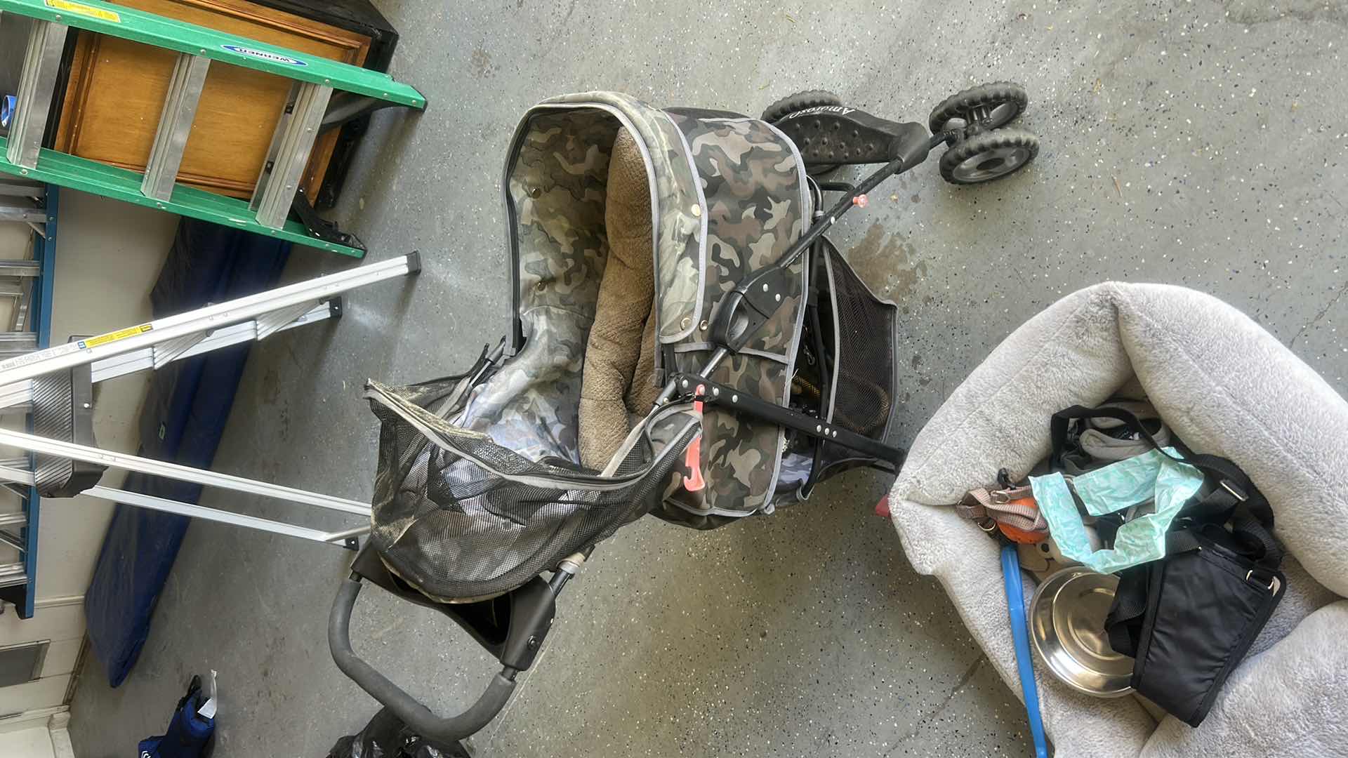 Photo 1 of DOG STROLLER, DOG BED, AND SUPPLIES