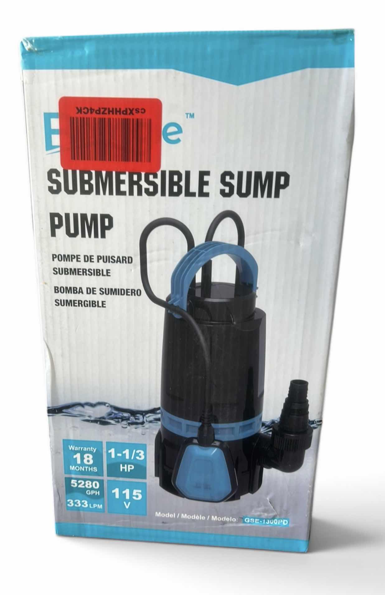 Photo 1 of NEW SUBMERSIBLE SUMP PUMP