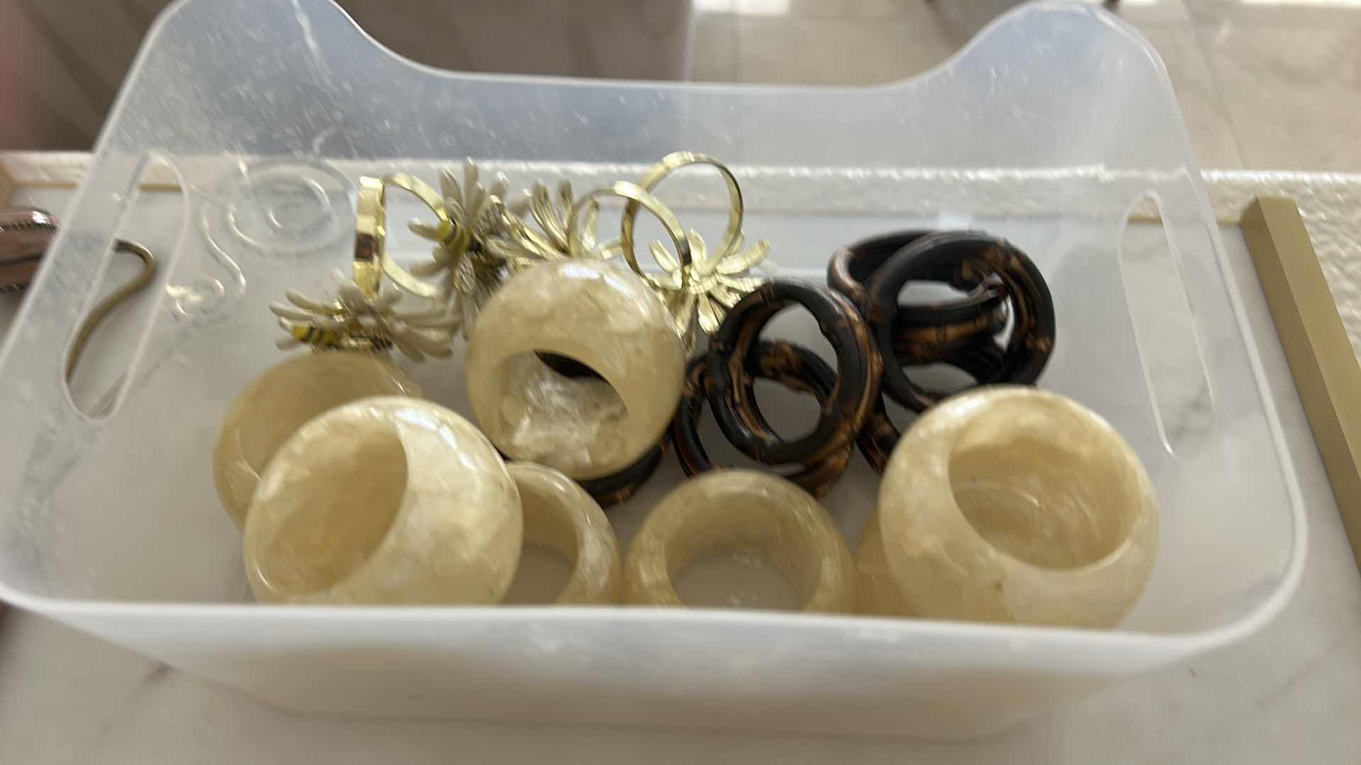 Photo 1 of HOME ACCESSORIES, MARBLE TRAY, NAPKIN, RINGS AND MORE