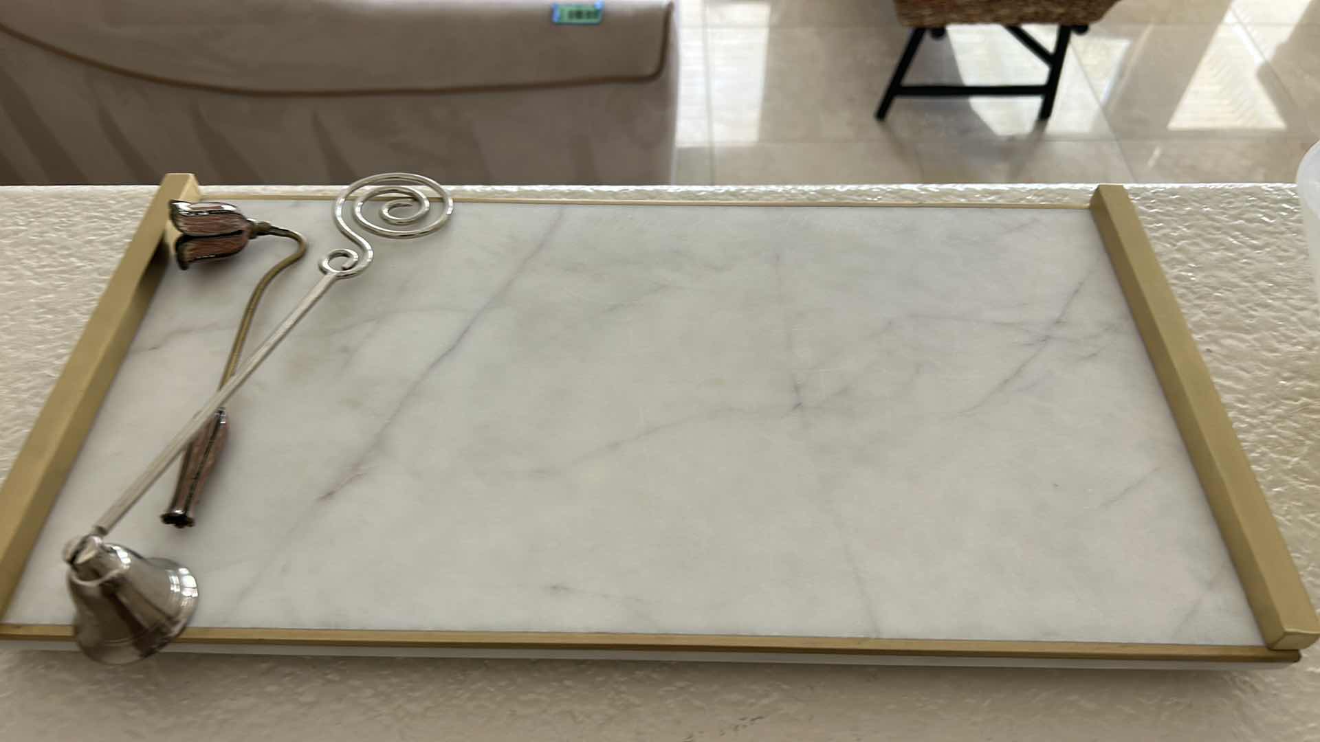 Photo 1 of HOME ACCESSORIES, MARBLE TRAY, NAPKIN, RINGS AND MORE