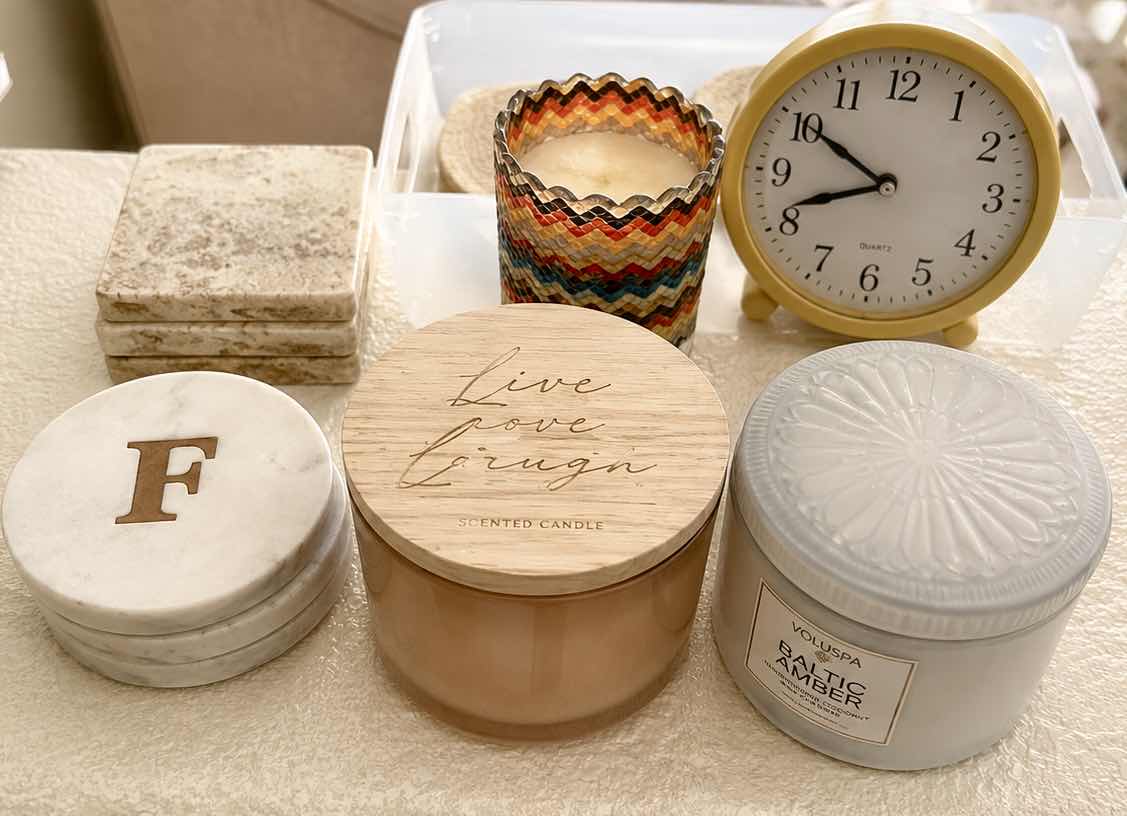 Photo 1 of HOME DECOR ITEMS, COASTERS, CANDLES, AND MORE