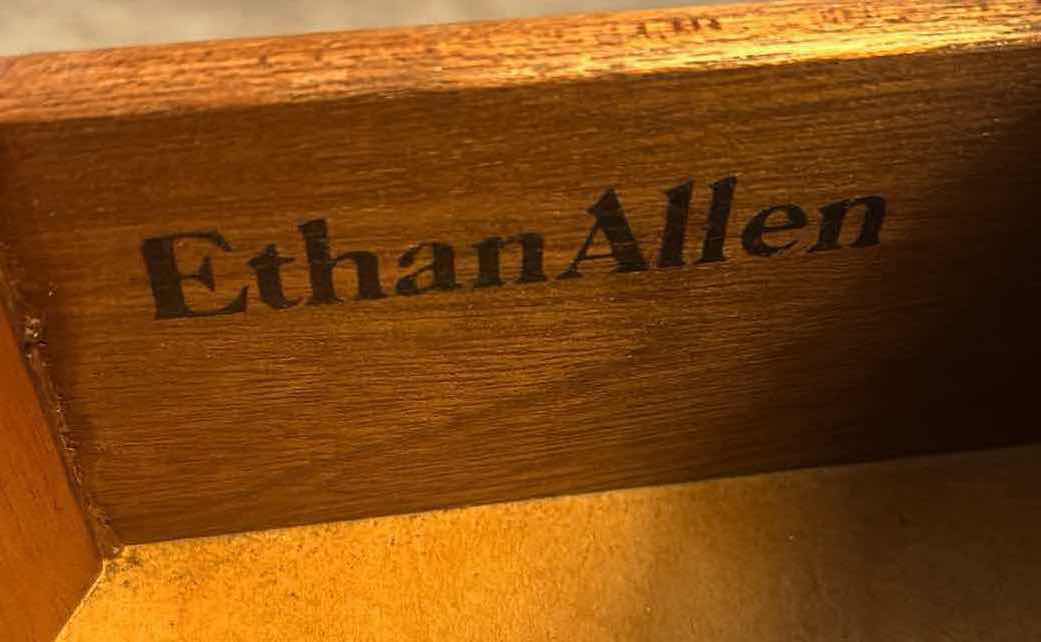 Photo 1 of ETHAN ALLEN FEDERAL AND STYLE MAHOGANY SIDEBOARD W SATINWOOD STRING INLAY 70"X 20" H 39"