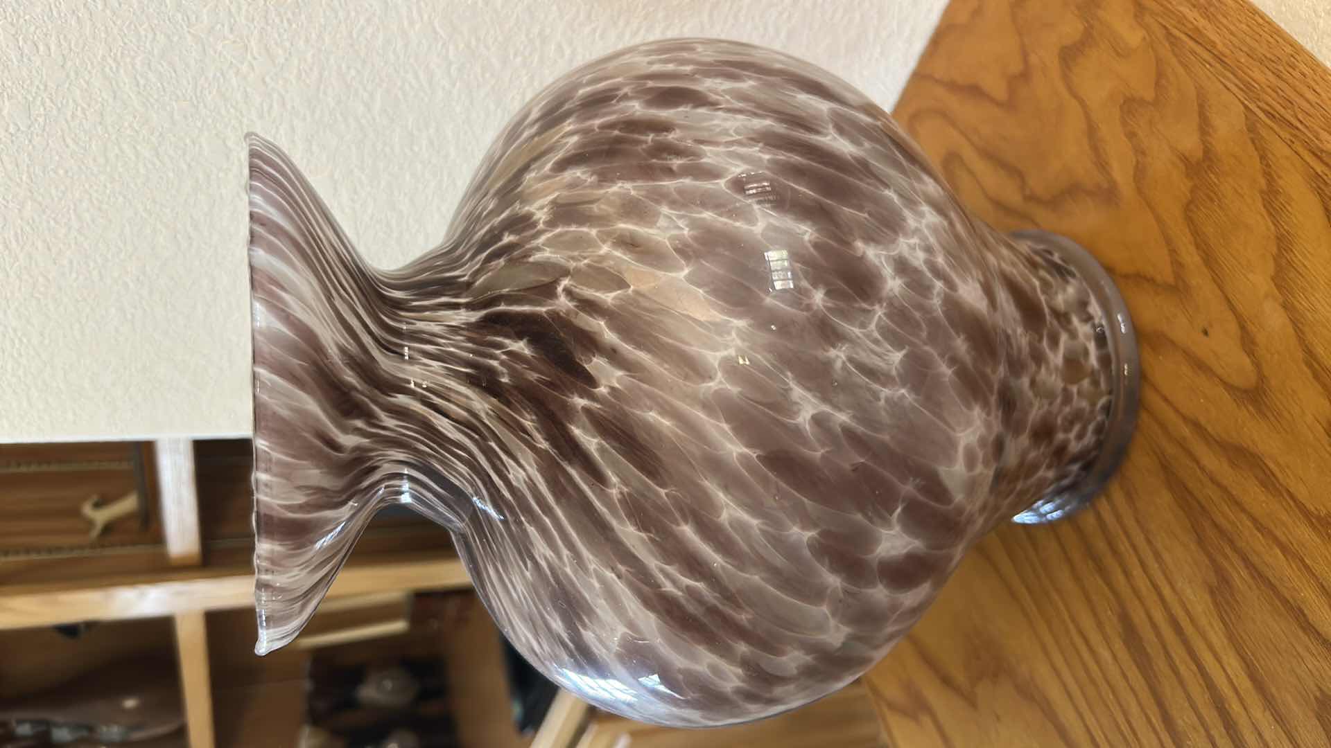 Photo 1 of 3- DECORATIVE ART GLASS PCS RESEMBLE ITALIAN STYLE BLOWN GLASS IN BROWN 14"