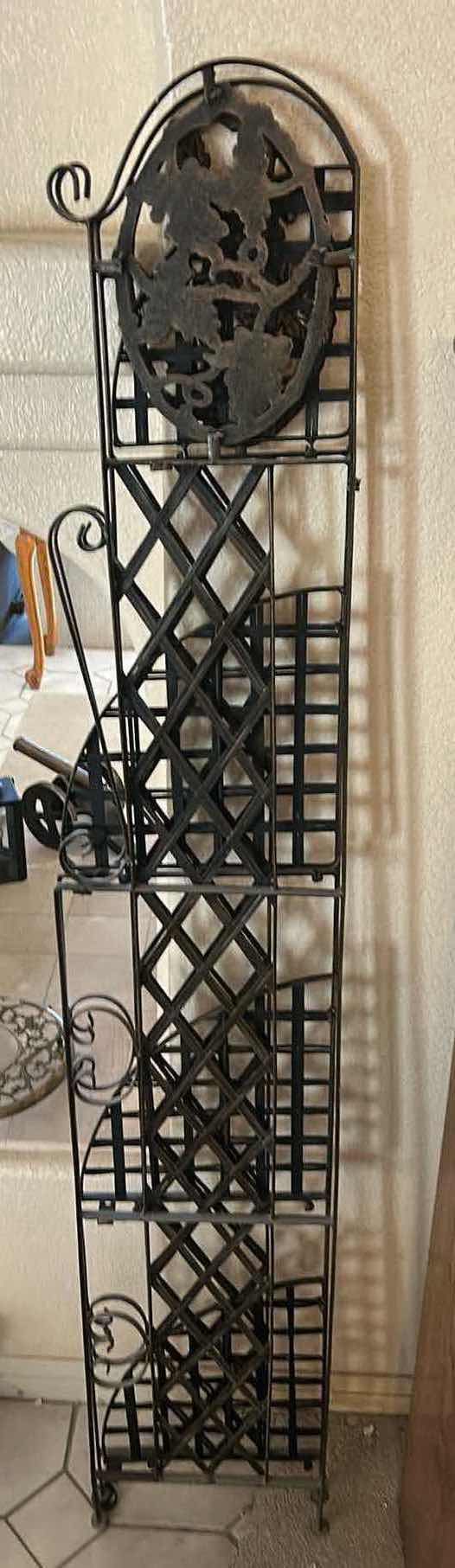 Photo 1 of VINTAGE MULTI TIER METAL FOLDING CORNER SHELF 69”