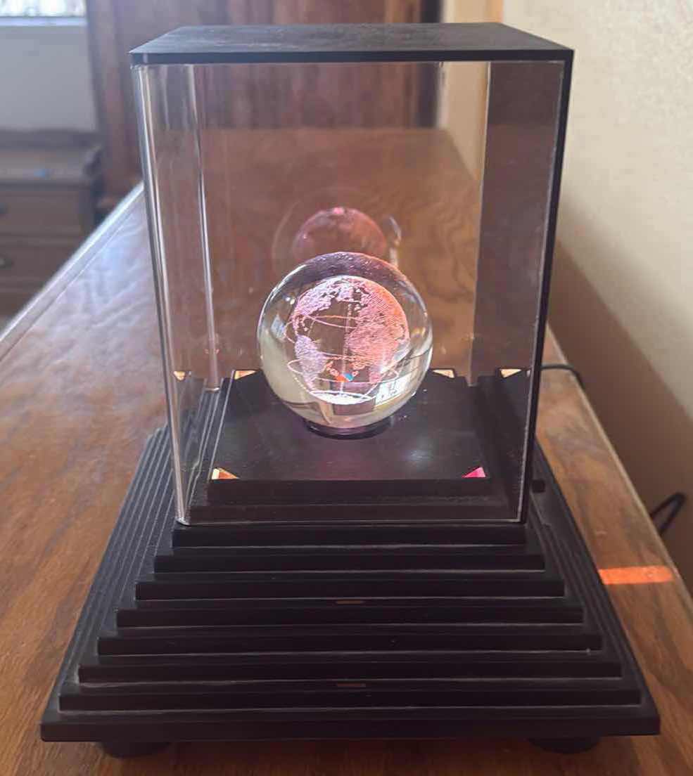Photo 1 of LED FLOATING 3D GLOBE 8" X 9"