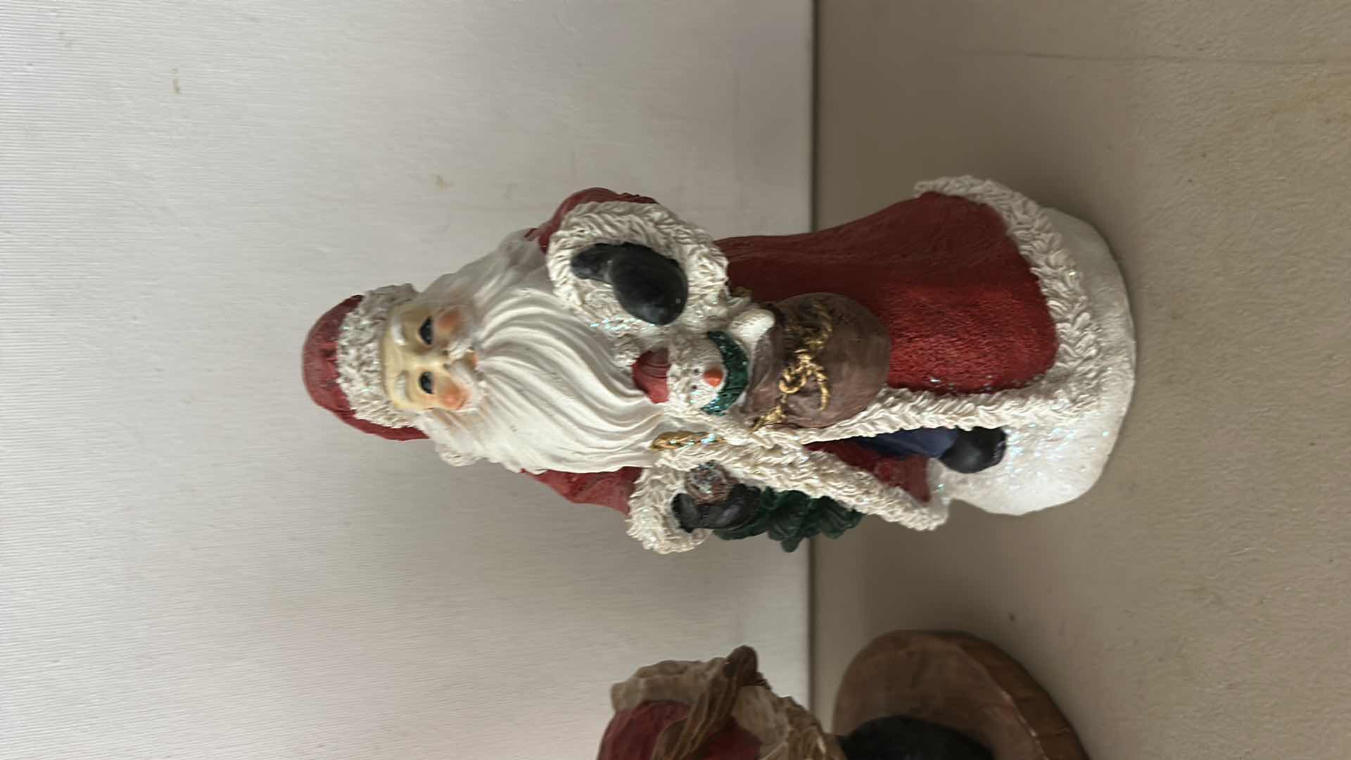 Photo 1 of 4 CHRISTMAS SANTA CLAUS FIGURINES, TALLEST H11”
