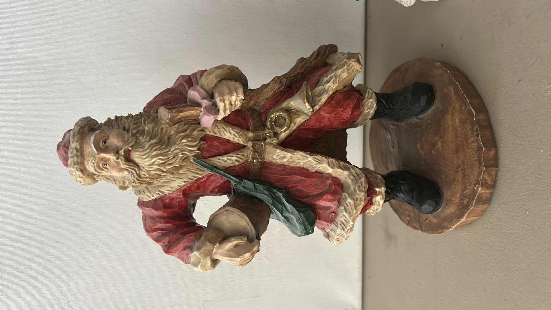 Photo 1 of 4 CHRISTMAS SANTA CLAUS FIGURINES, TALLEST H11”