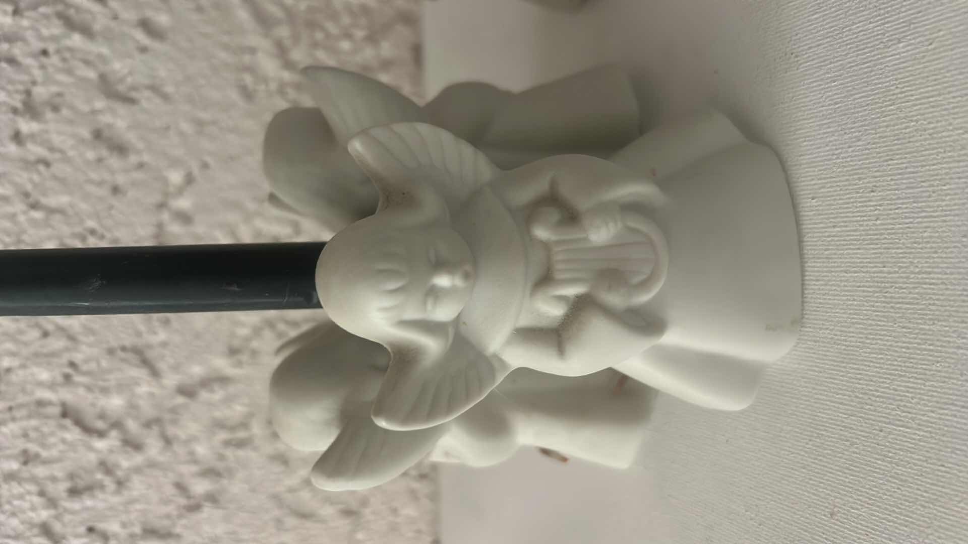 Photo 1 of 2 CERAMIC ANGEL CANDLE HOLDERS H4”