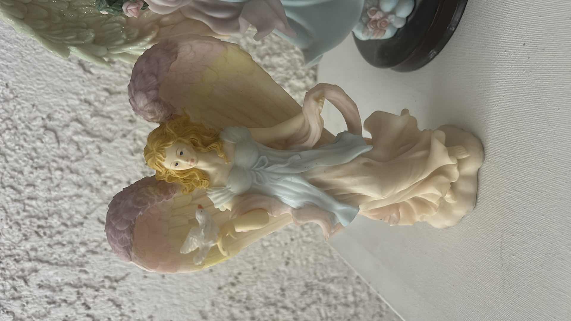 Photo 1 of 3 RESIN ANGEL FIGURINES, H11”