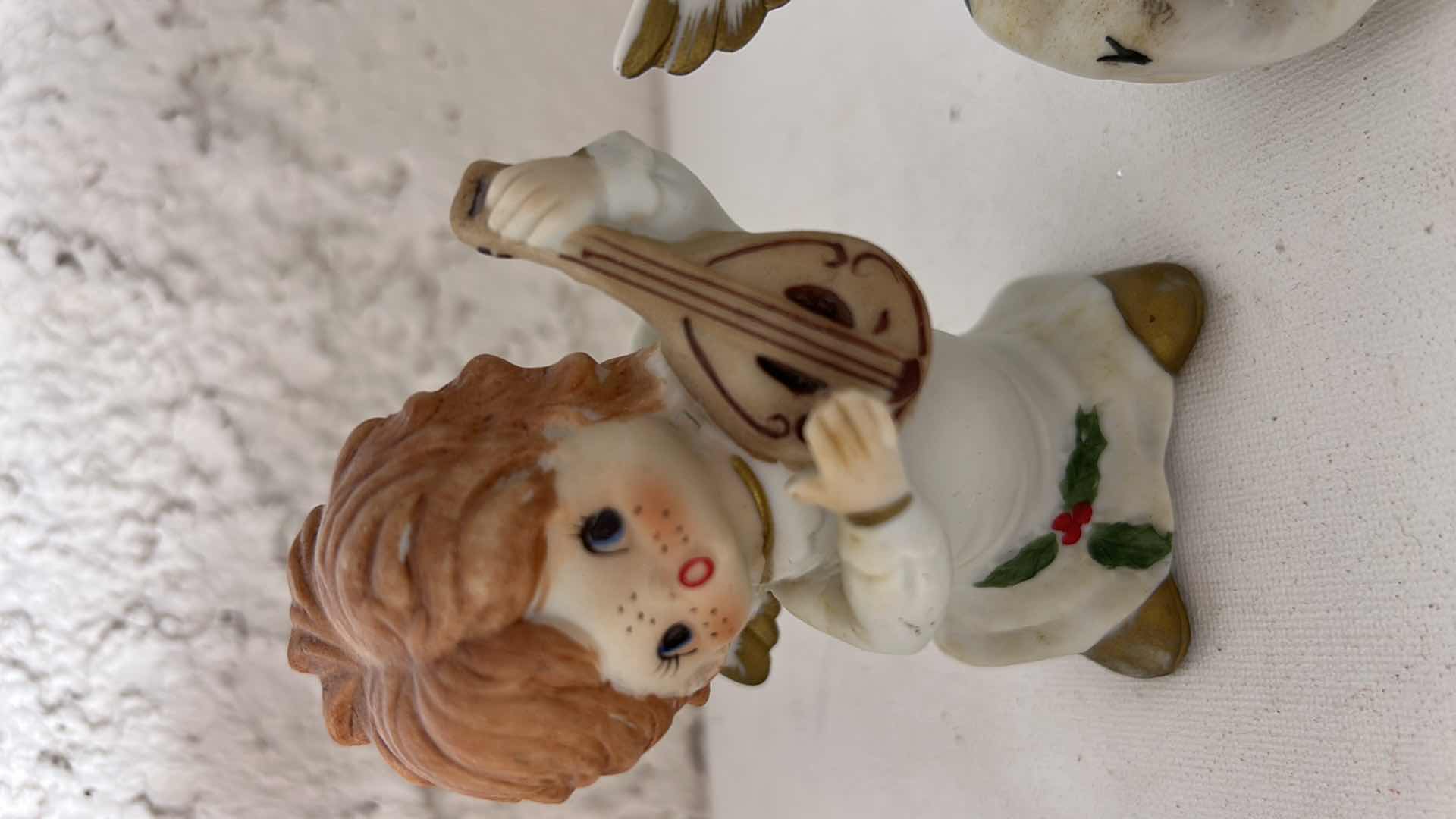 Photo 1 of 5 - CERAMIC ANGEL FIGURINES H4”