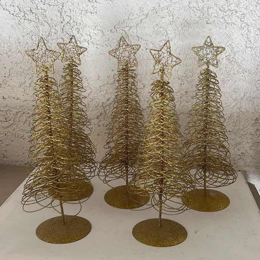Photo 1 of 5 - 13” WIRE CHRISTMAS TREES