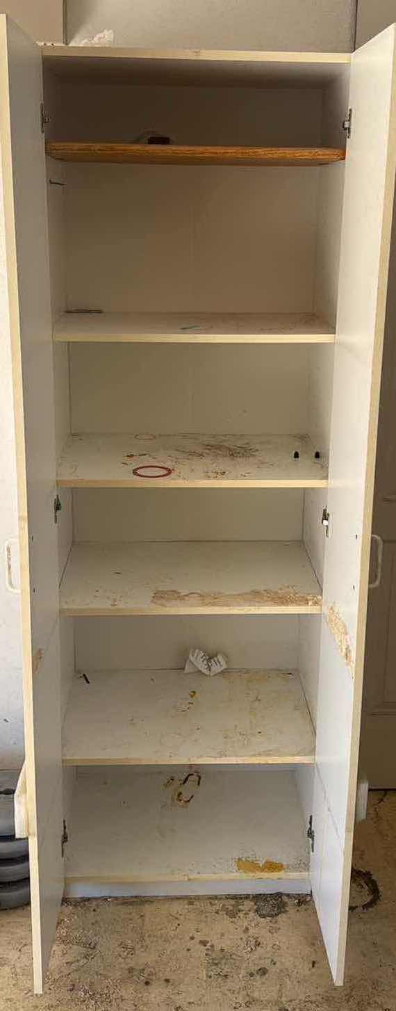 Photo 1 of WHITE STORAGE CABINET 6 SHELF 24" X 69"