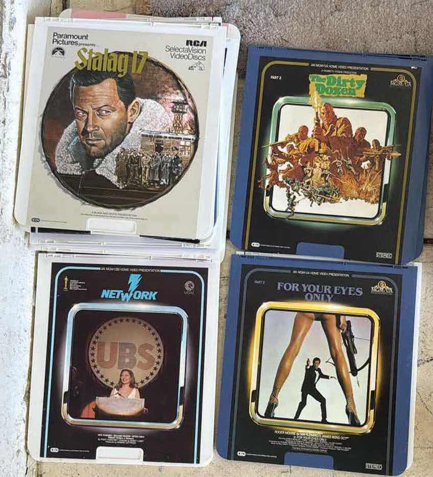 Photo 1 of 21-VINTAGE RCA SELECTAVISION CED VIDEO DISCS VARIOUS TITLES