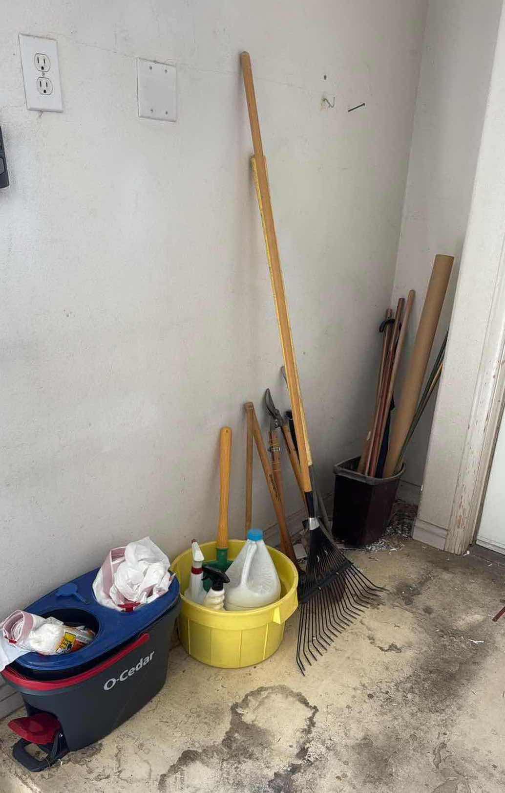 Photo 1 of ASSORTED CLEANING SUPPLIES/TOOLS $99