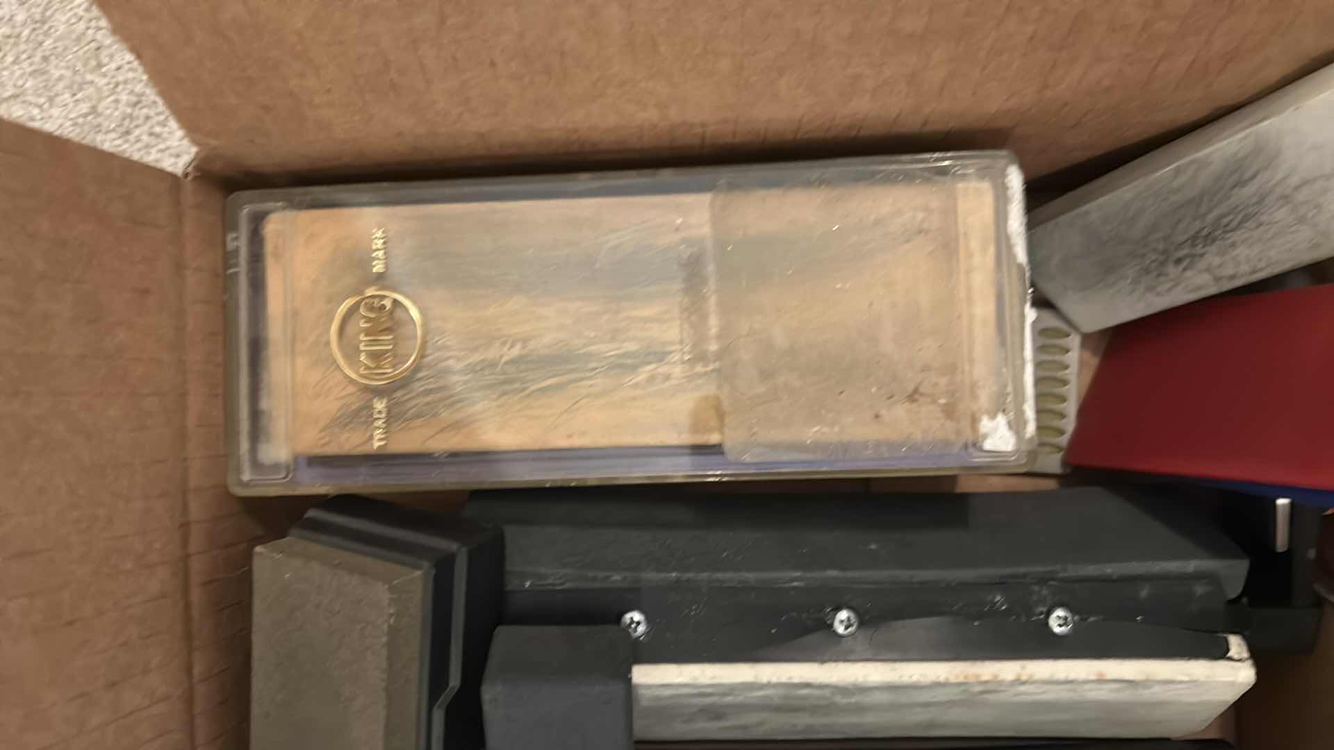 Photo 1 of CONTENTS OF BOX SHARPENING STONES