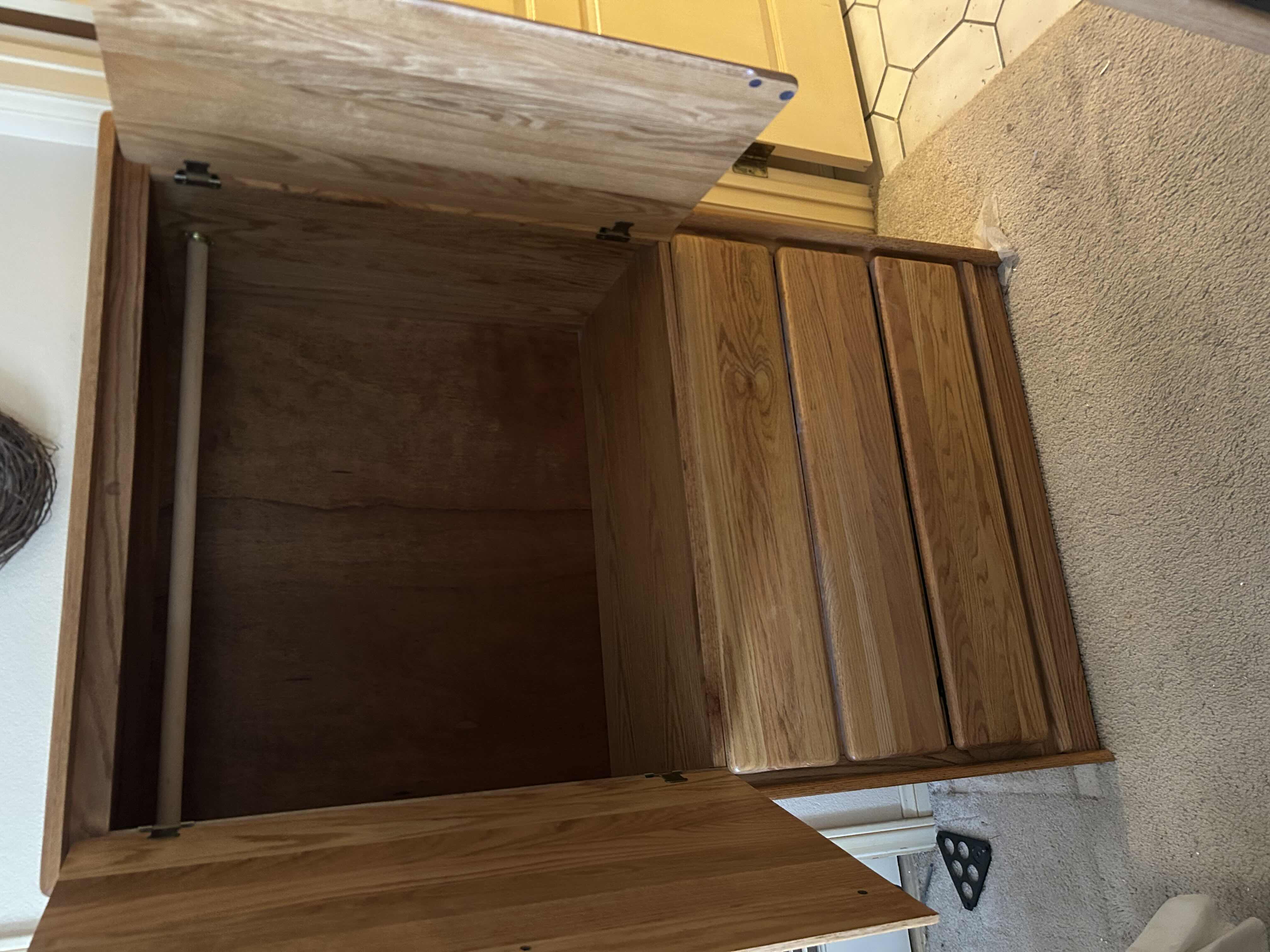 View 3 of OAK WARDROBE DRESSER 38" X 18" H 60"