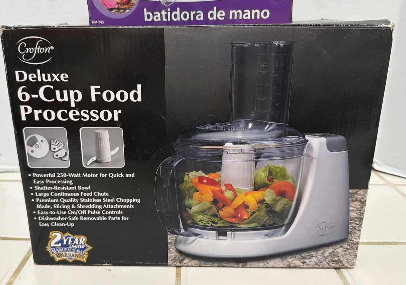 View 2 of 2-NIB KITCHEN APPLIANCES (CROFTON 6 CUP FOOD PROCESSOR, RIVAL HAND MIXER)