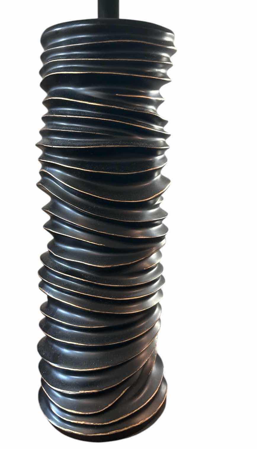 Photo 1 of SCULPTURAL TABLE LAMP WITH DRUM SHADE H31”