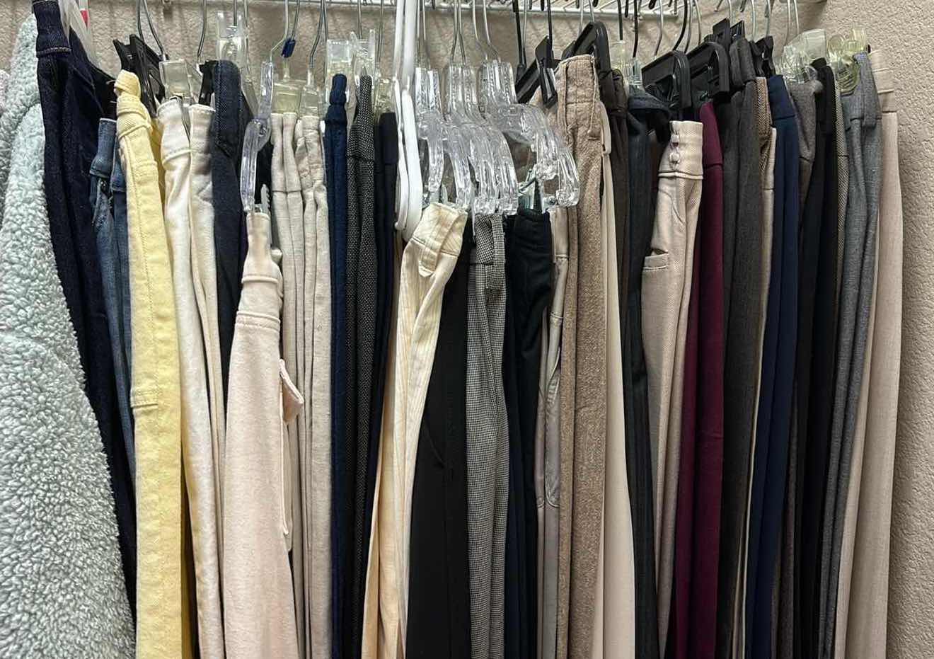 Photo 1 of CONTENTS IN PRIMARY CLOSET WOMENS SLACKS AND JEANS SIZE 4,6, AND 8