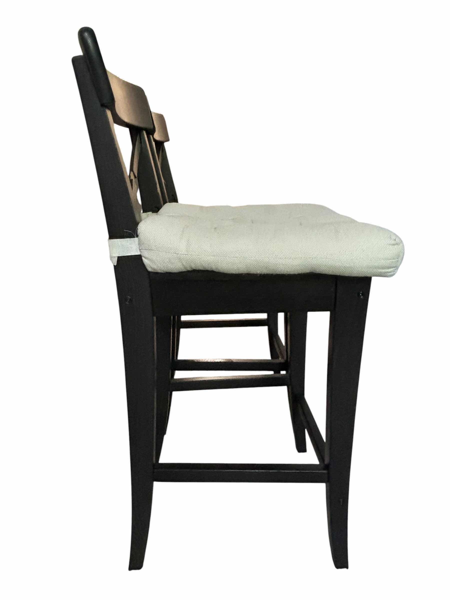 Photo 1 of TWO WOODEN BAR STOOLS H36”