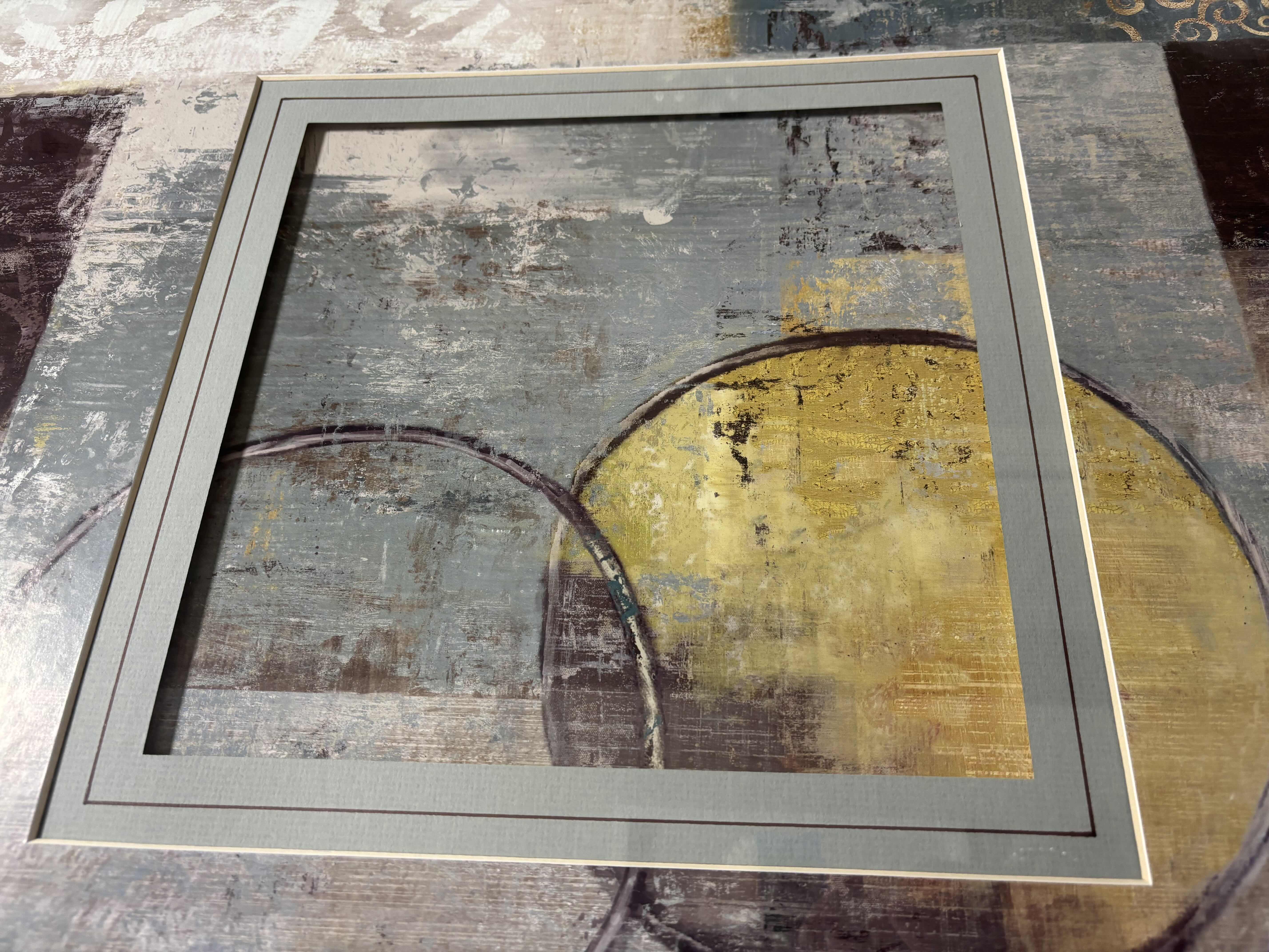 Photo 1 of FRAMED ABSTRACT WALL ART 29” X 29” $135