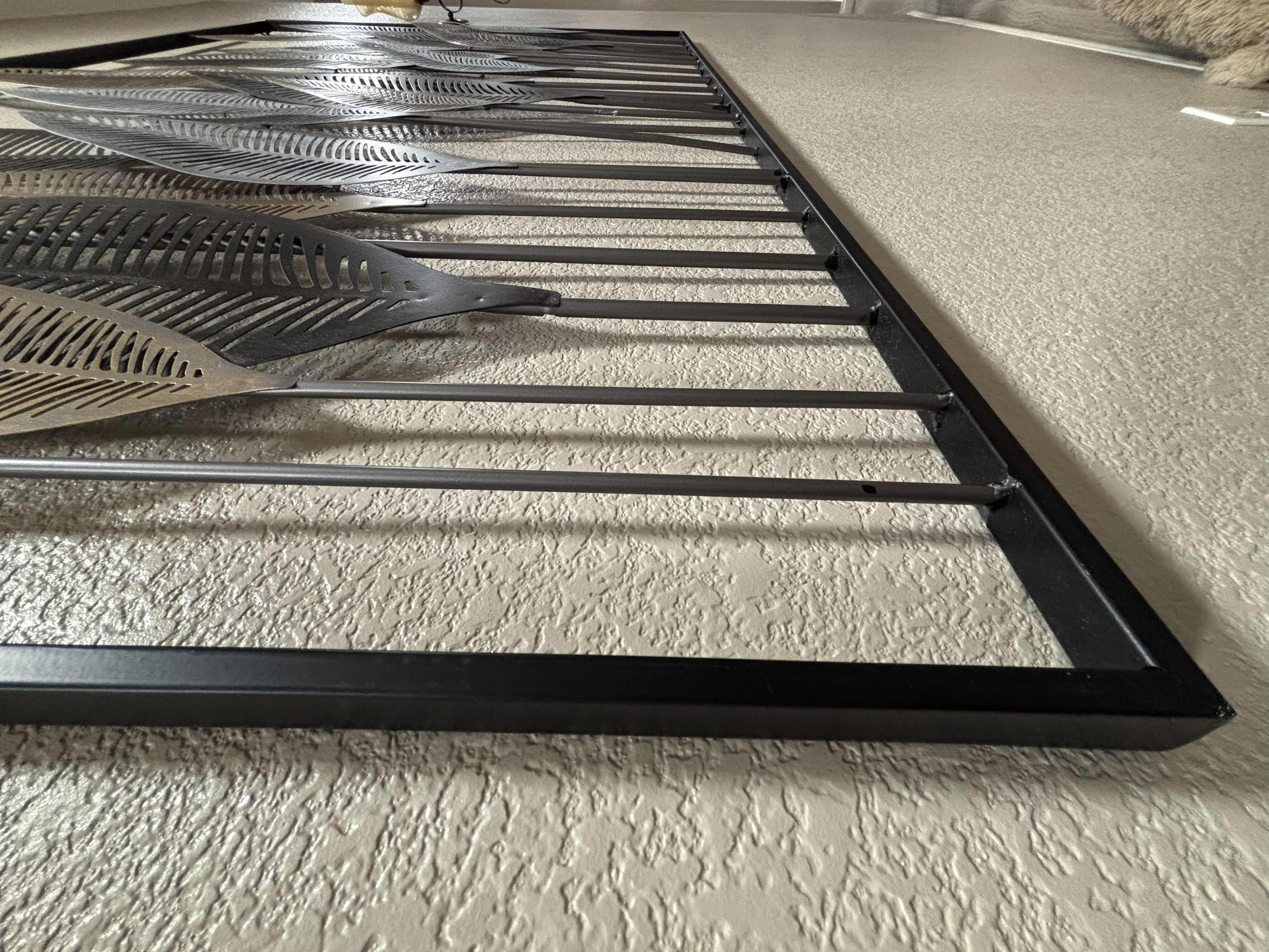 Photo 1 of GRAYSON METAL LEAF WALL ART 59” X 37” $182