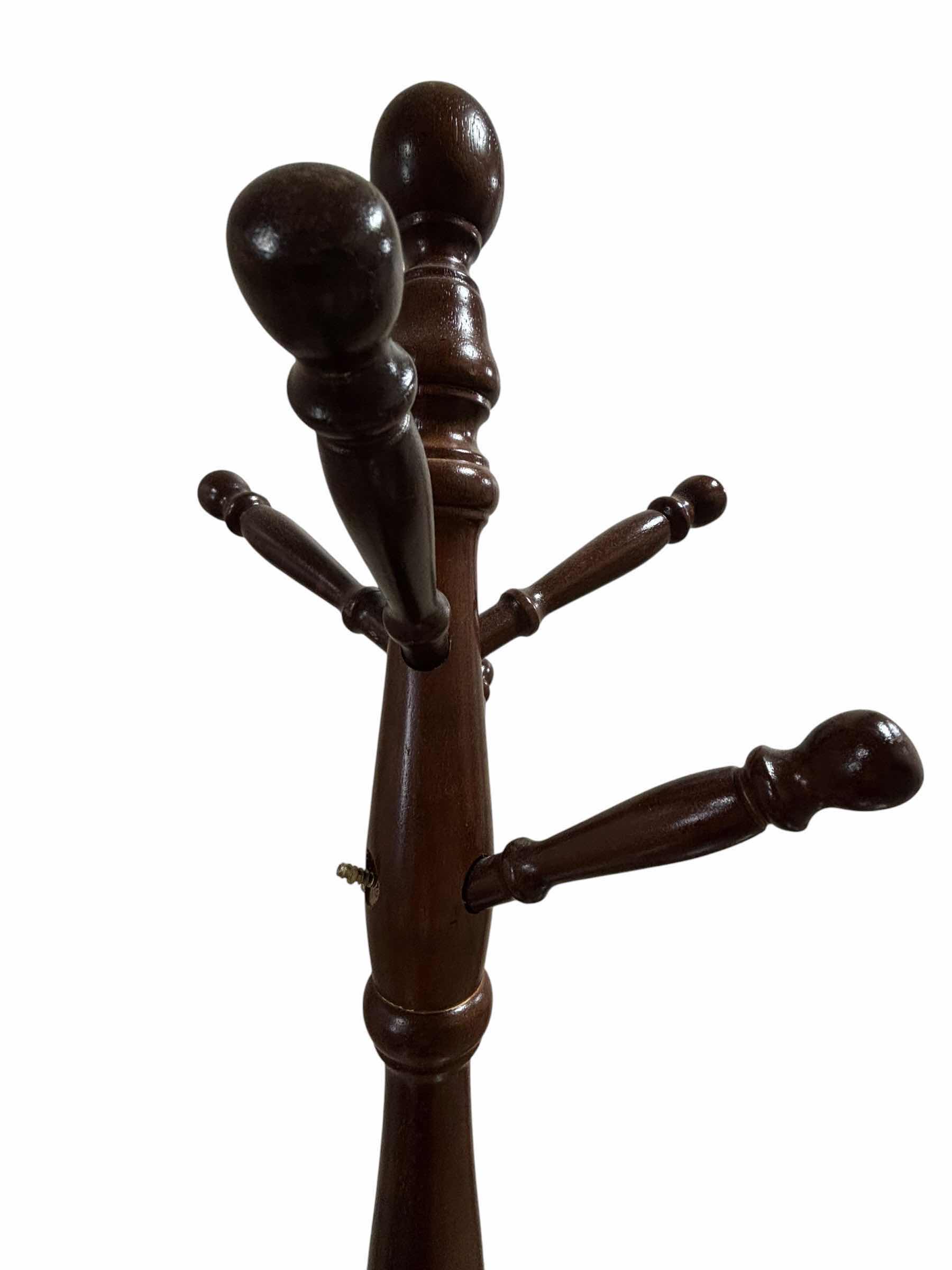 Photo 1 of TRADITIONAL FREESTANDING WOODEN COAT RACK H71” $189