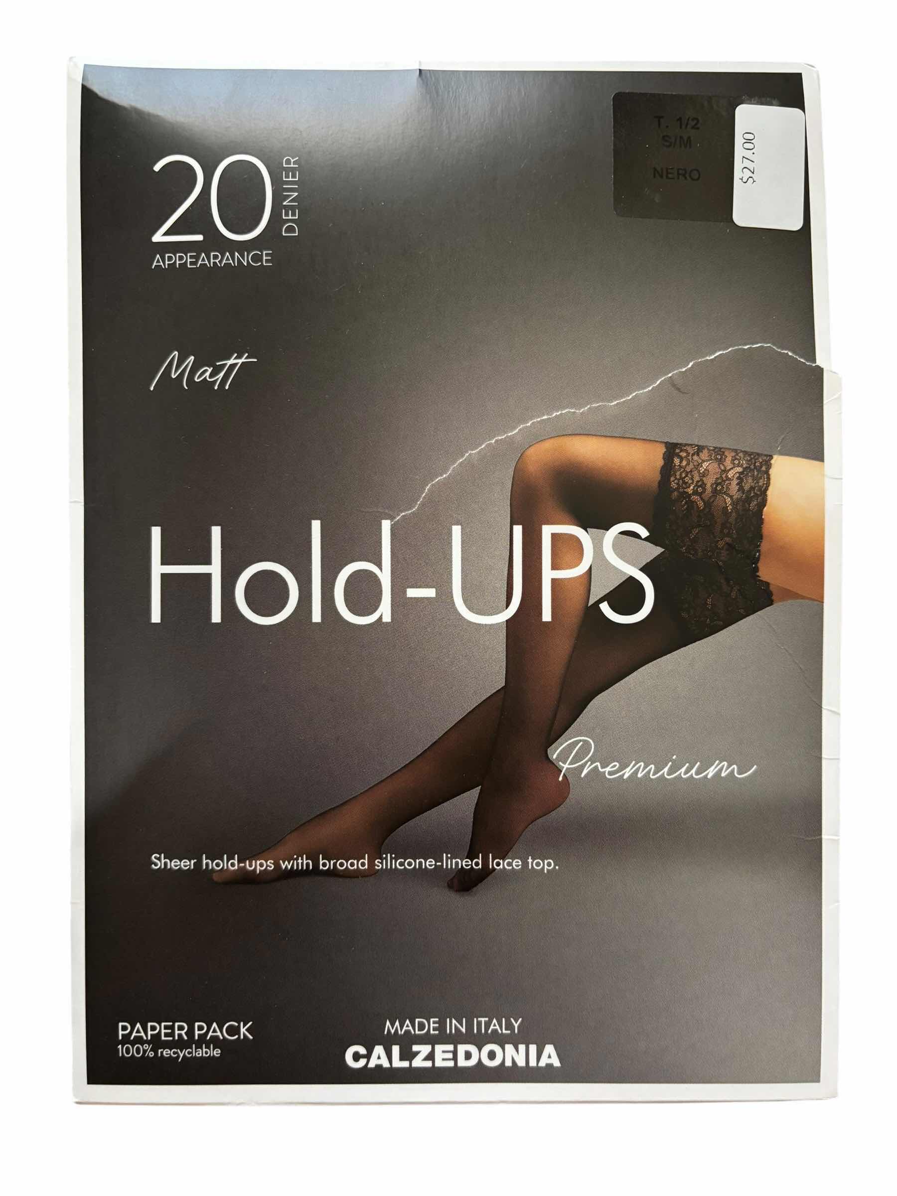 Photo 1 of NIB CALZEDONIA HOLD UPS HOSIERY MADE IN ITALY SIZE S/M $81