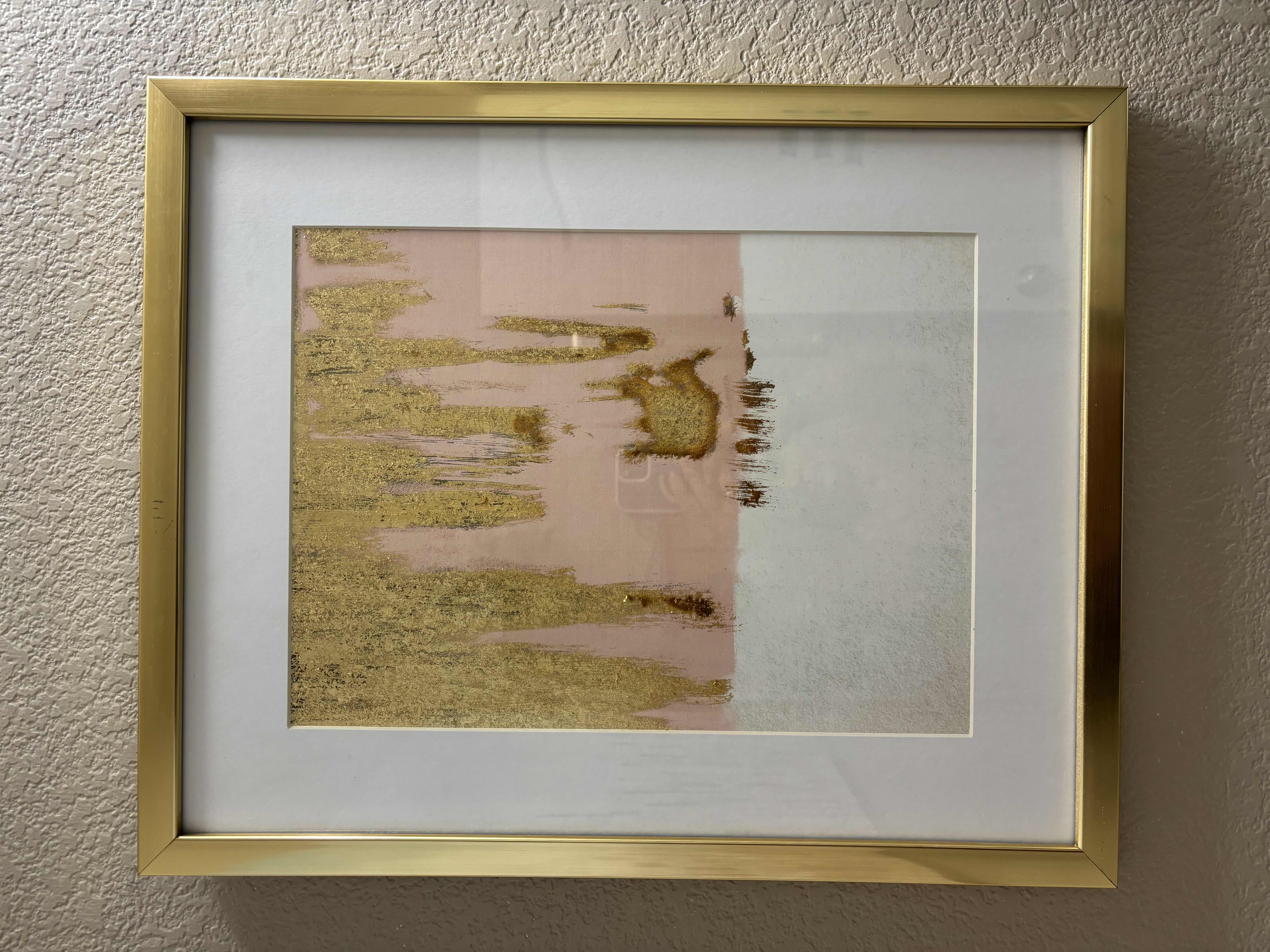Photo 1 of FRAMED ABSTRACT WALL ART 17” X 21”