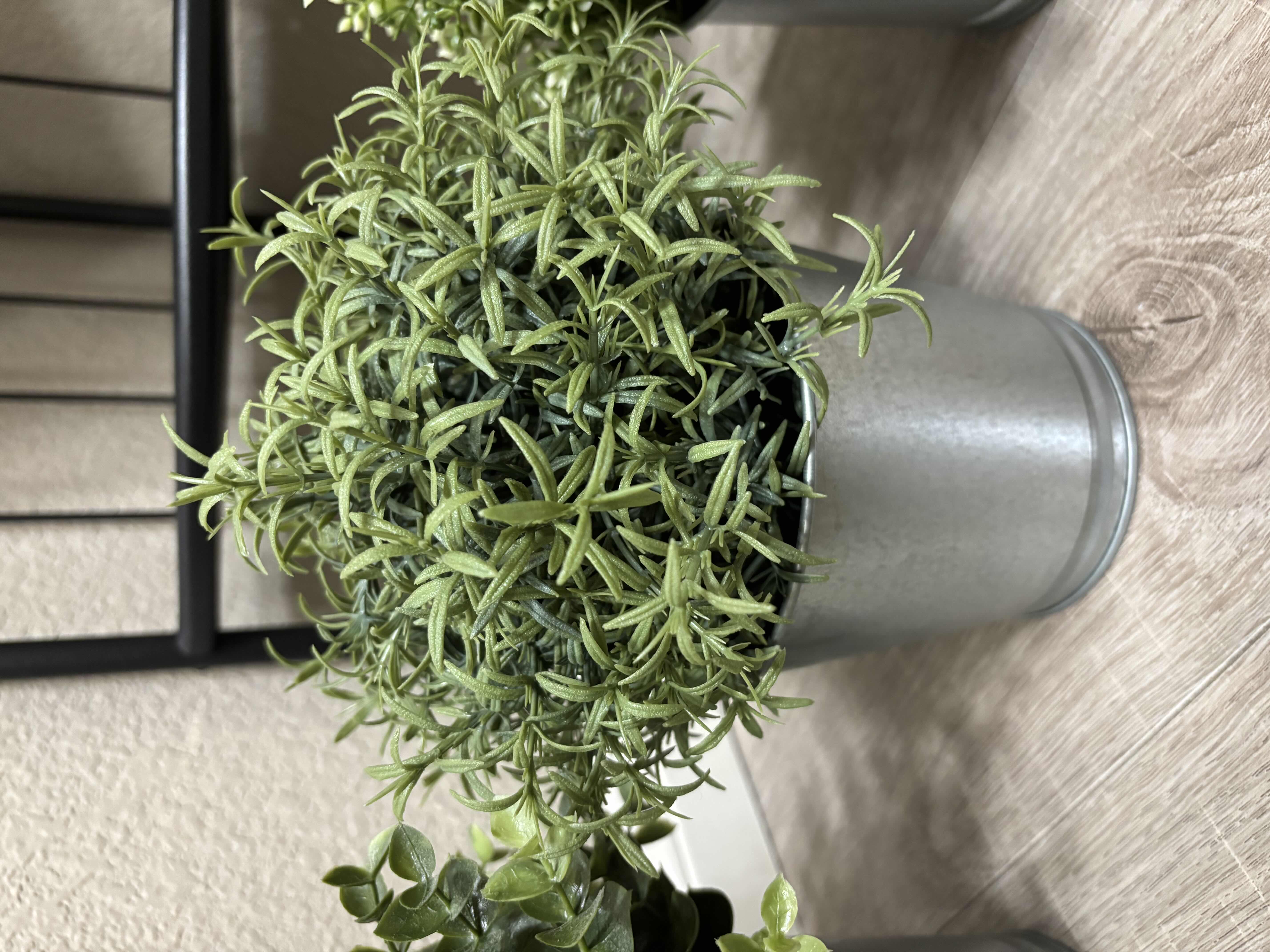 Photo 1 of FIVE ARTIFICIAL PLANTS IN METAL POTS H10”