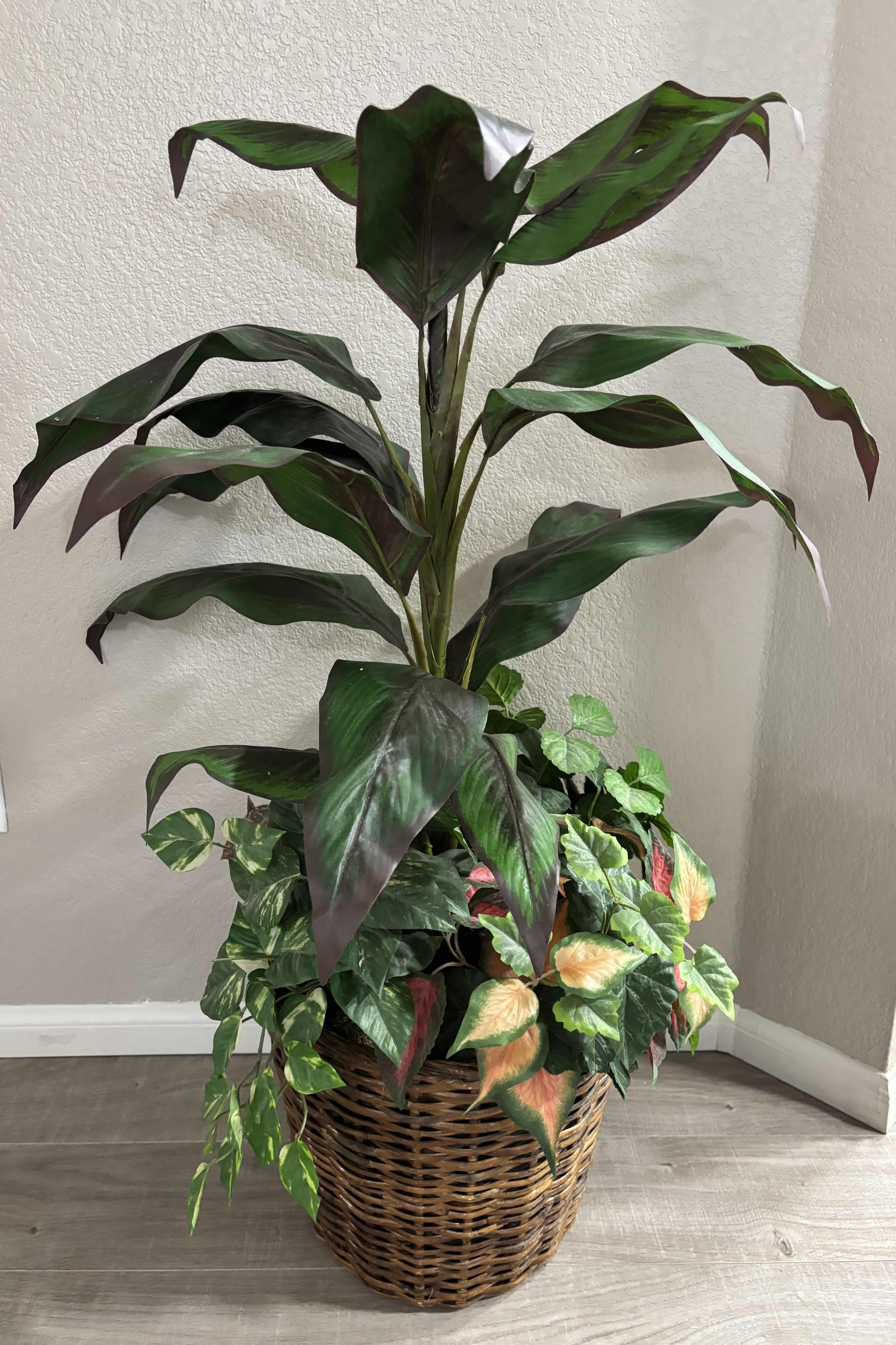 Photo 1 of ARTIFICIAL PLANT IN BASKET H38”