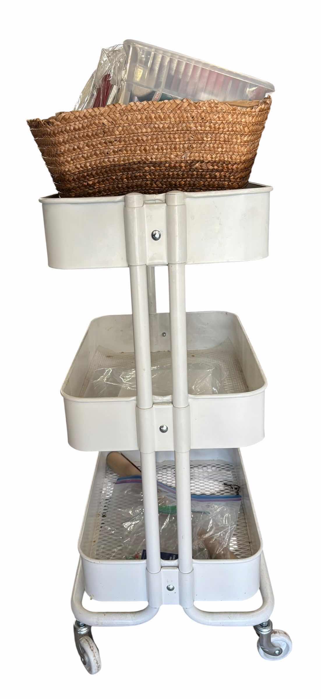Photo 1 of ROLLING CART WITH SEWING SUPPLIES