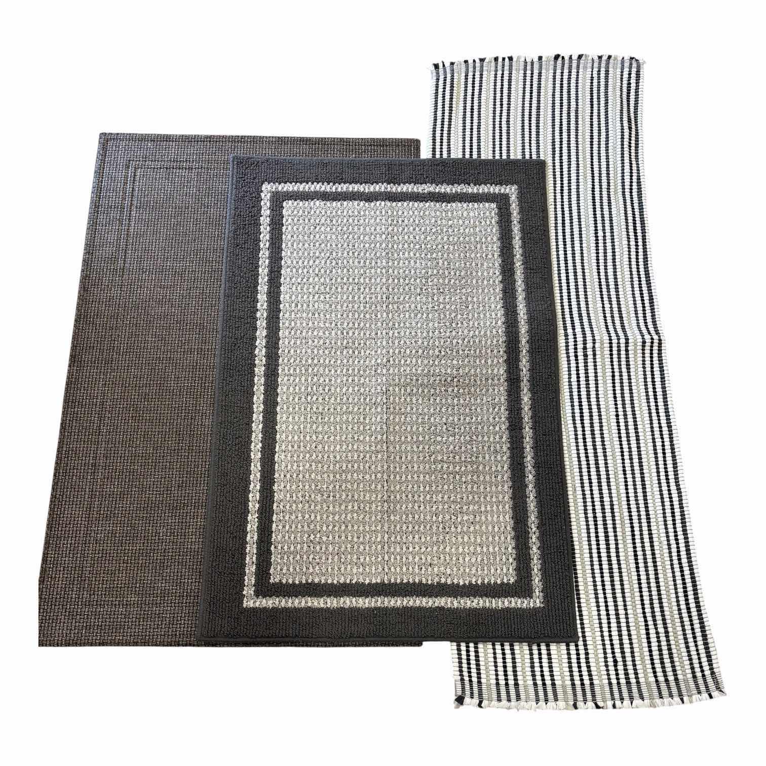 Photo 1 of THREE MATS/RUGS, ONE MAINSTAYS RUNNER RUG 20” X 60”