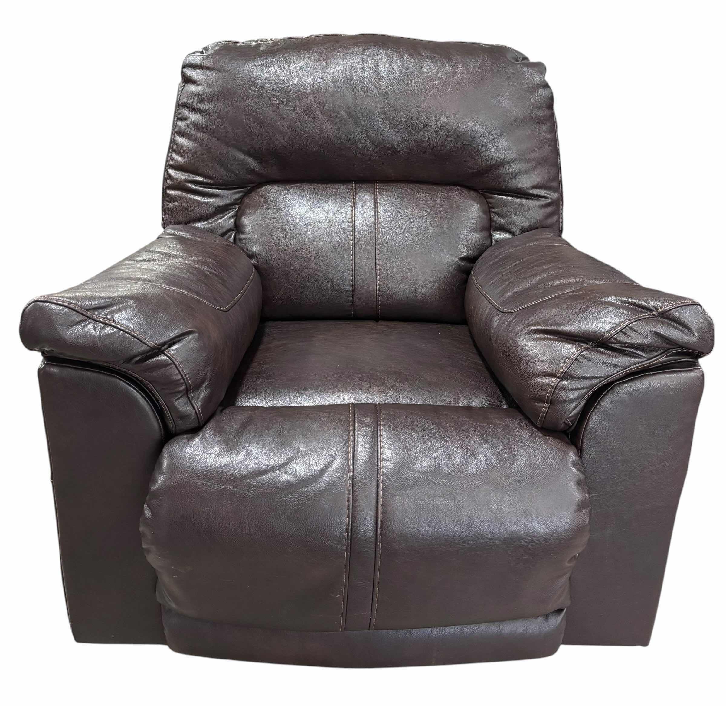 Photo 1 of SIGNATURE DESIGN BY ASHLEY BARRETSVILLE DURABLEND CHOCOLATE ROCKER RECLINER 41” X 41” X H42” $1250