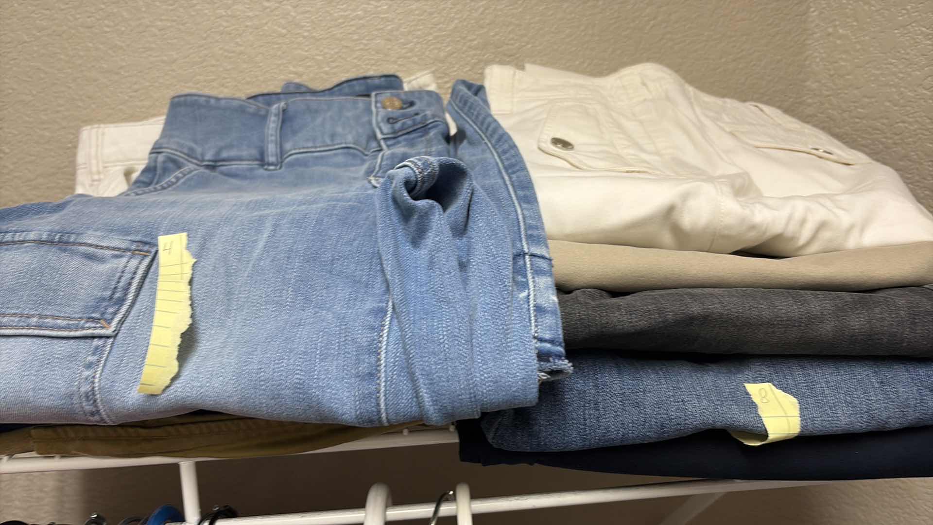 Photo 1 of PRIMARY CLOSET WOMEN’S DENIM-WHITE PANTS SIZE 4-8