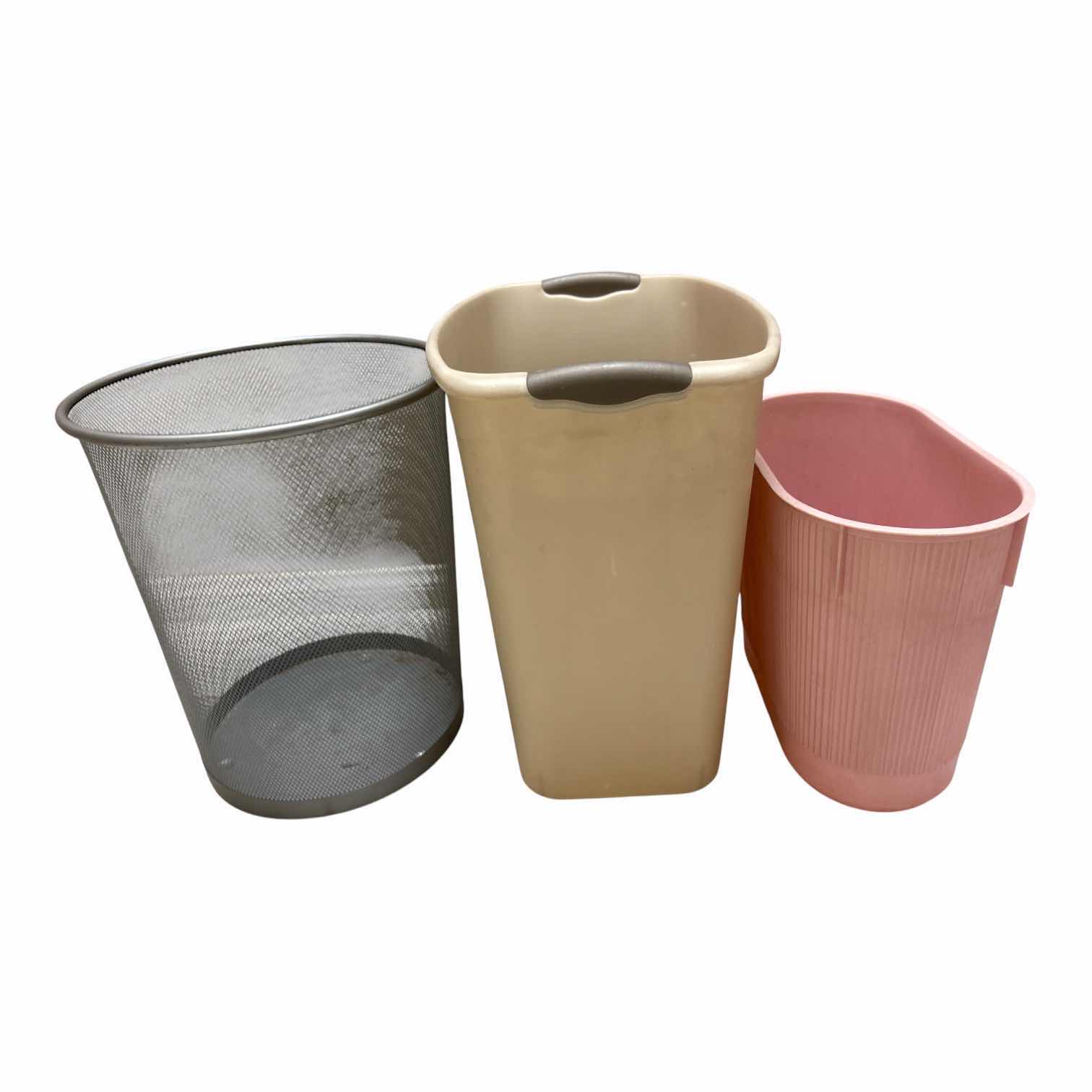 Photo 1 of 3-PCS TRASH BINS TALLEST H15”