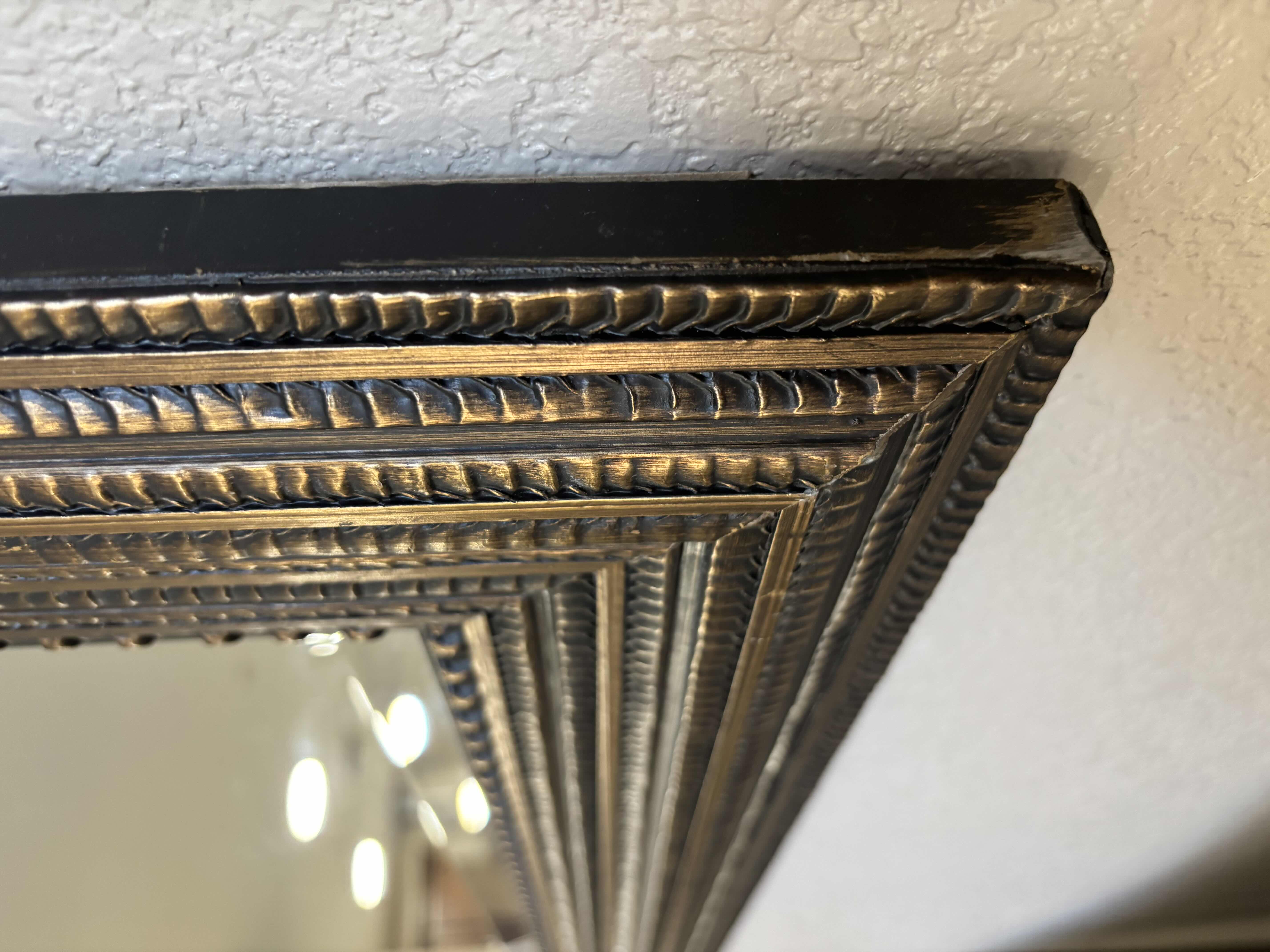 Photo 1 of GOLD TONE WALL MIRROR 46” X 34”