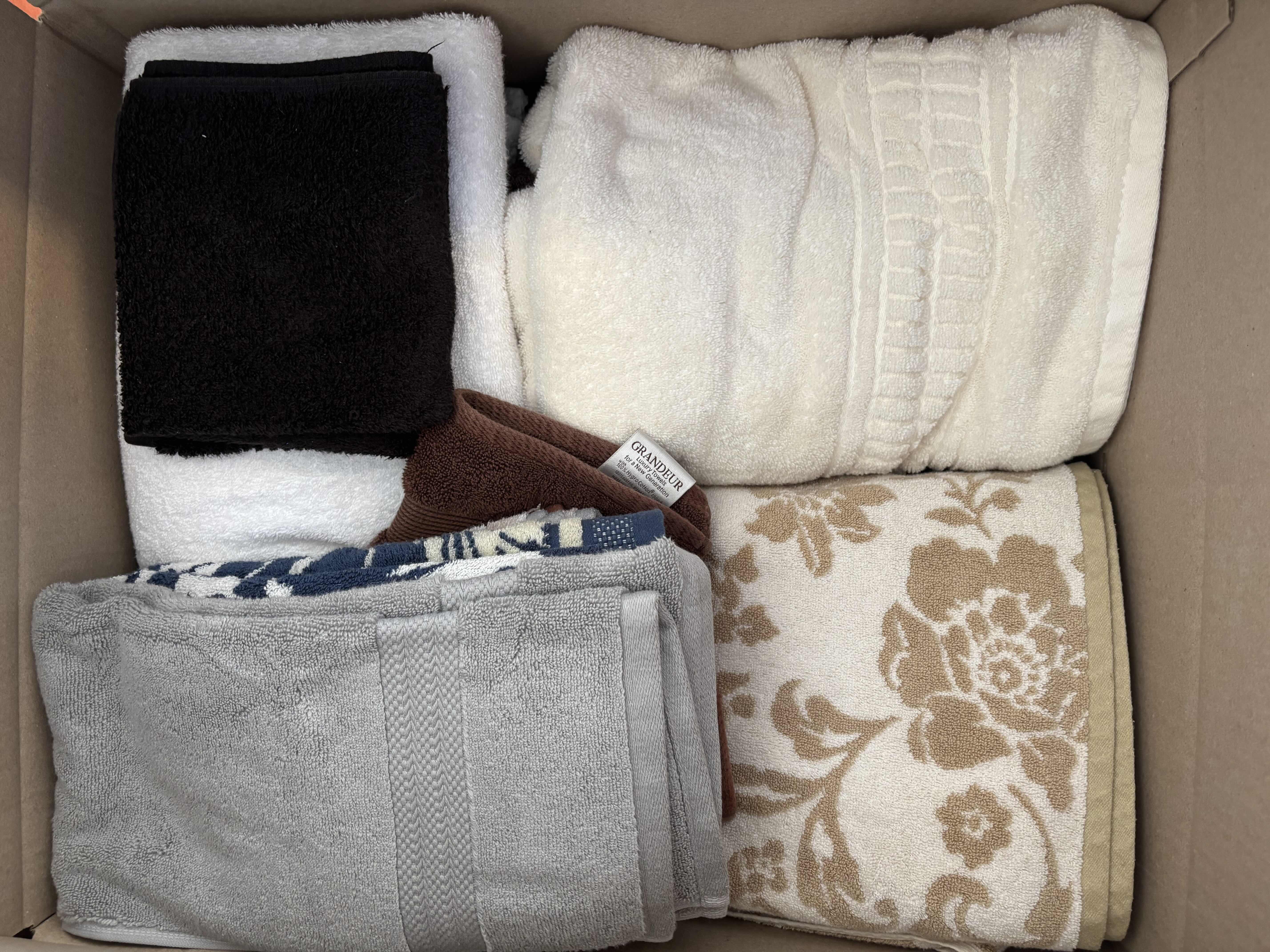 Photo 1 of LARGE BOX FULL OF TOWELS