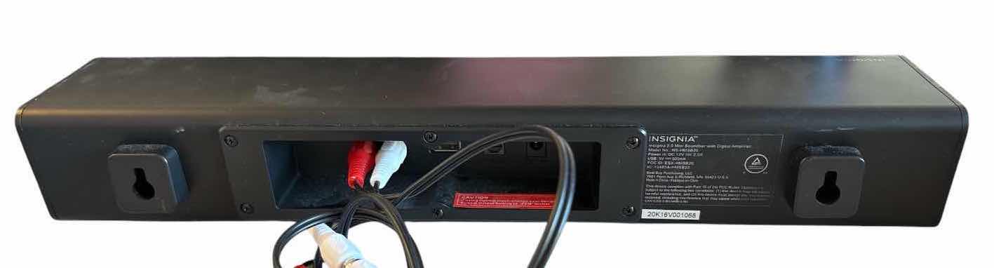 Photo 1 of INSIGNIA 2.0 MINI SOUNDBAR WITH DIGITAL AMPLIFIER – MODEL NS-HMSB20 L16”