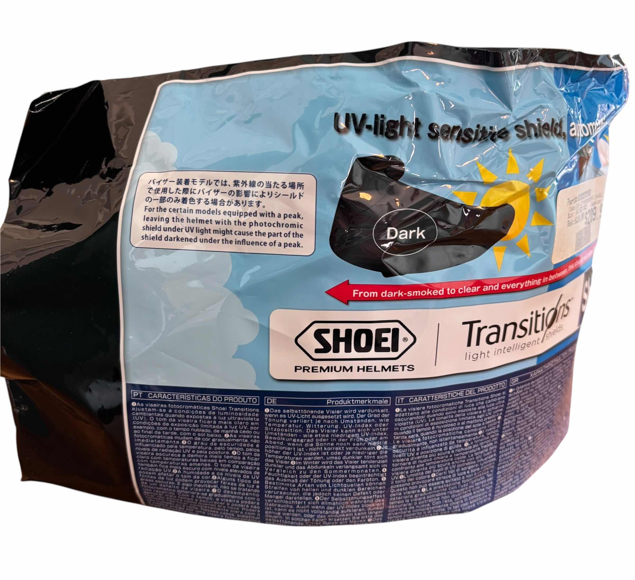 View 2 of NWT SHOEI PHOTOCHROMIC HELMET SHIELD