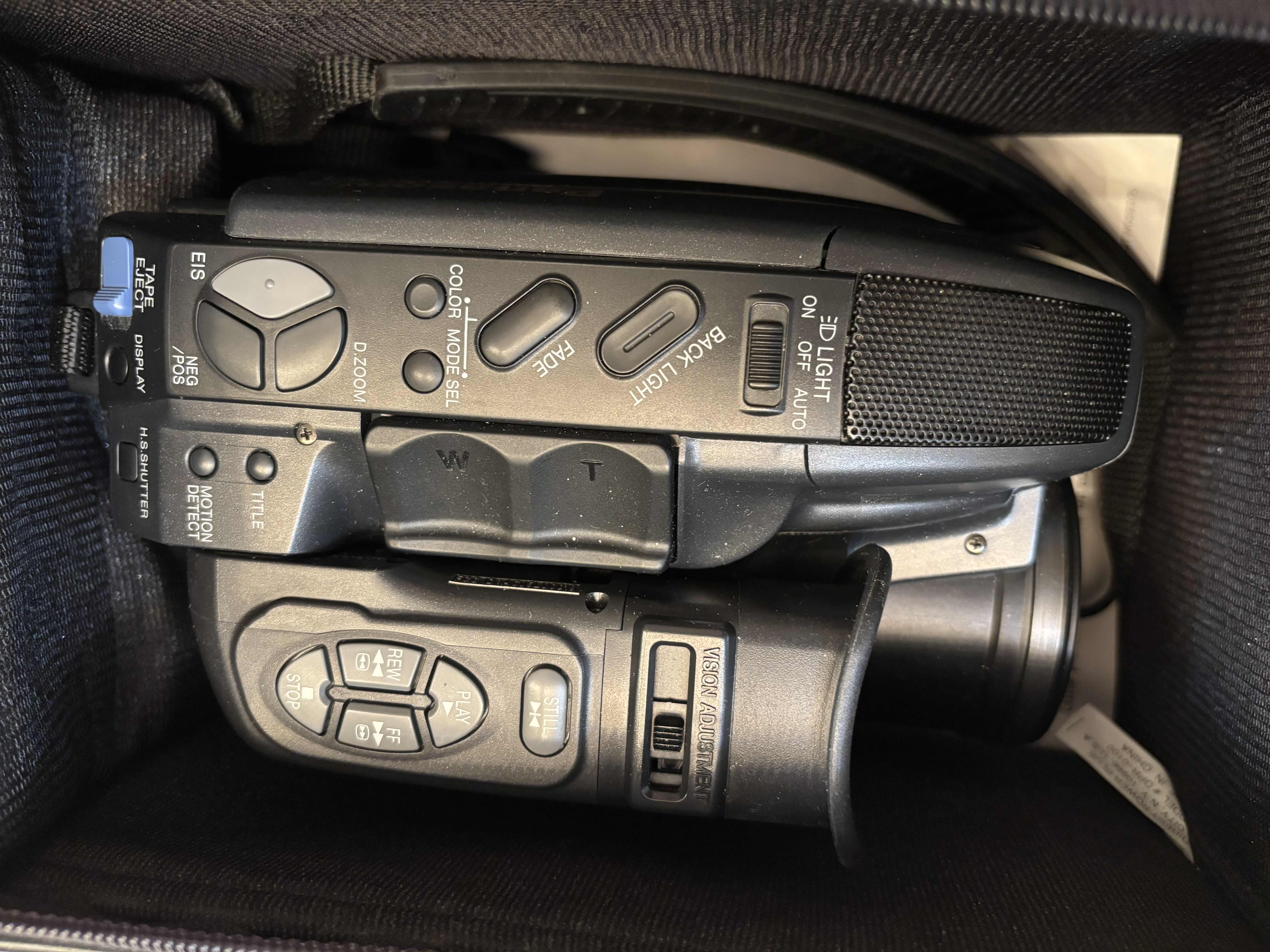 View 4 of VINTAGE PANASONIC CAMCORDER IN CARRYING CASE