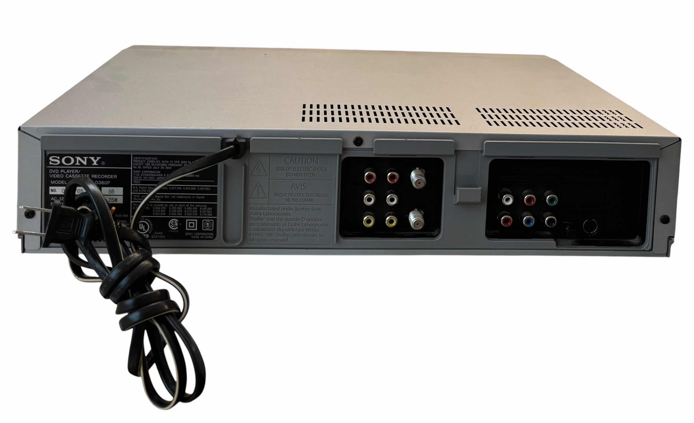 View 2 of SONY DVD/VHS COMBO PLAYER, NO REMOTE