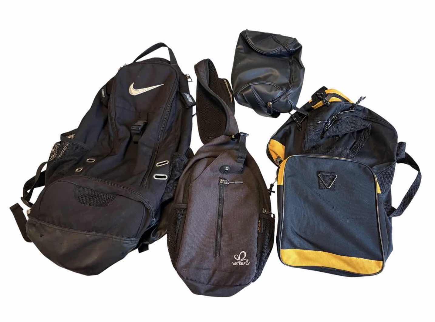 View 3 of 4-PCS PATHFINDER BLACK ROLLING GARMENT BAG, BACKPACK, & TRAVEL BAGS LARGEST 17”C9”H26”