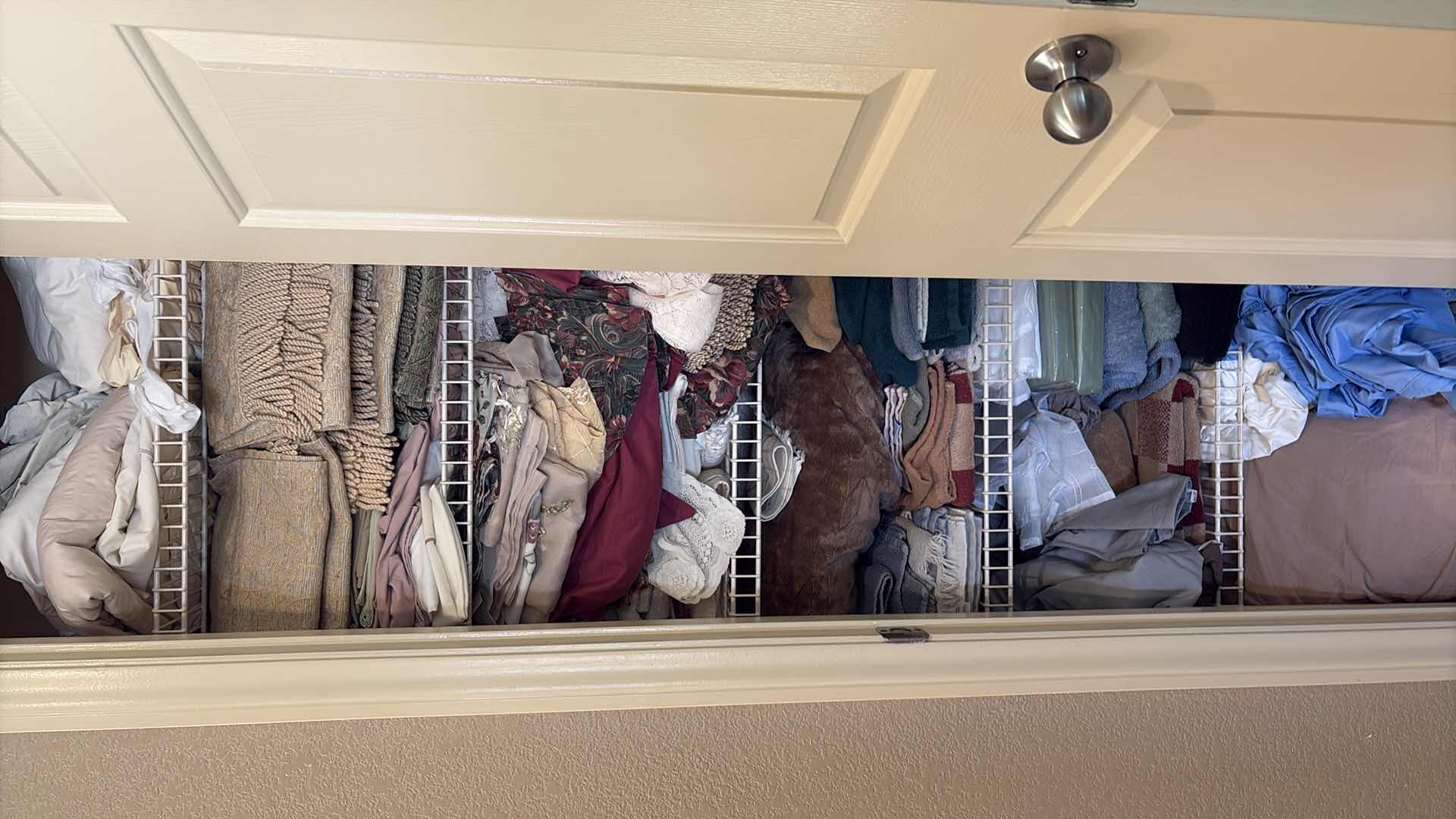 View 1 of CONTENTS OF PRIMARY LINEN CLOSET-BEDDING & TOWELS
